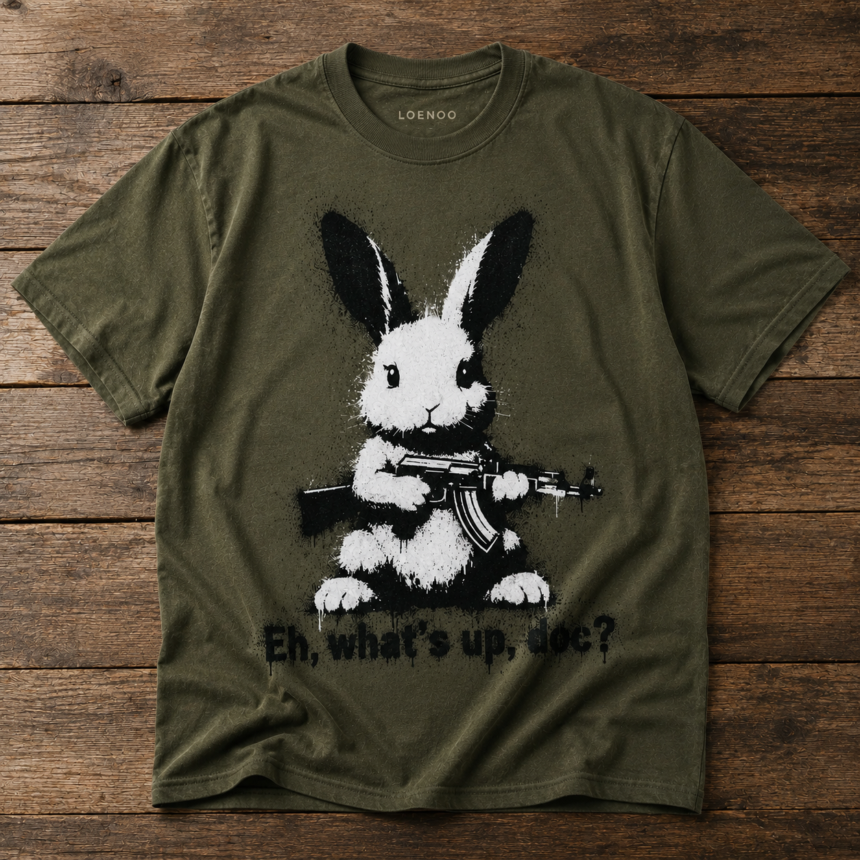 🐰 Looks Cute. Think Again. Vintage Graphic Tee