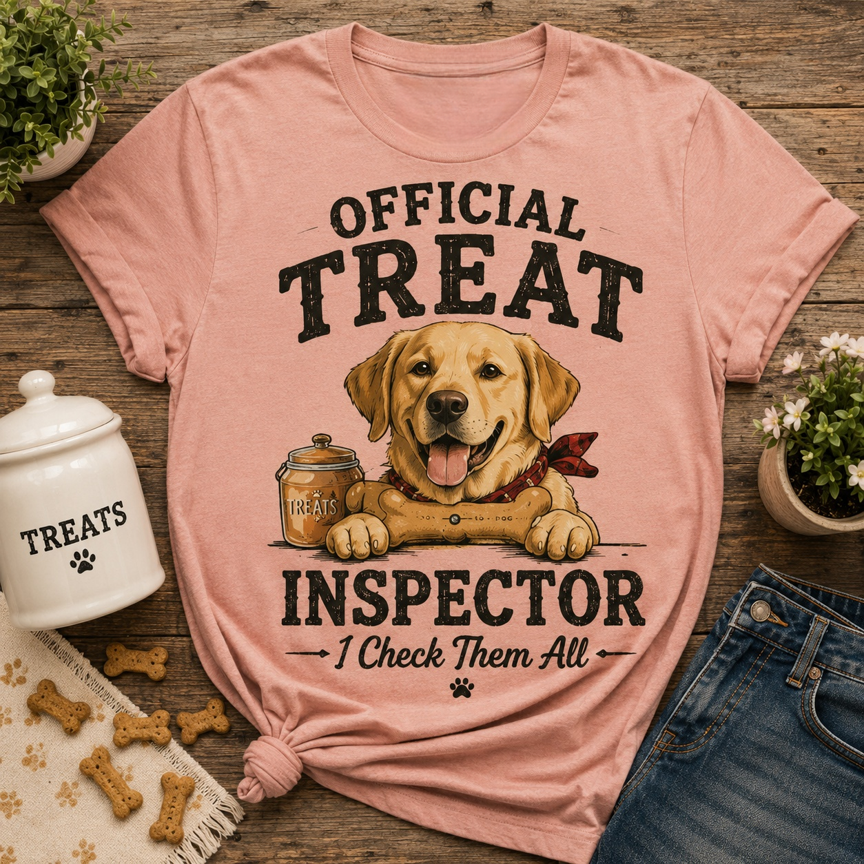 I Check Them All Dog T-Shirt🦴🐶