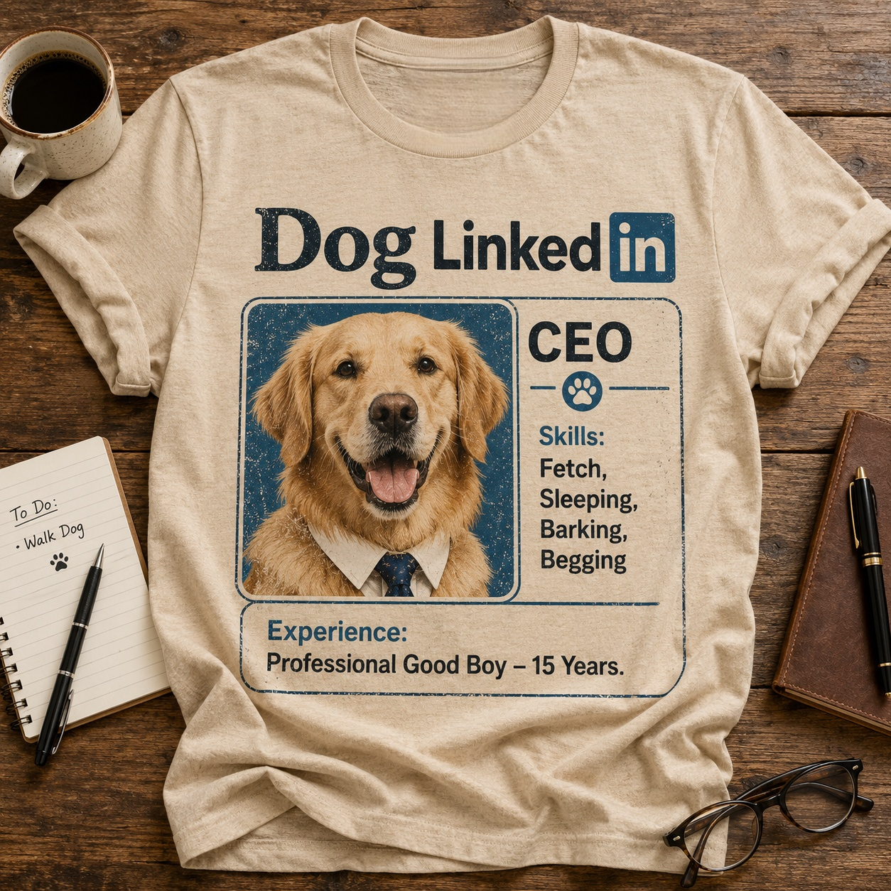 Funny Office Dog Vintage Tee🐾