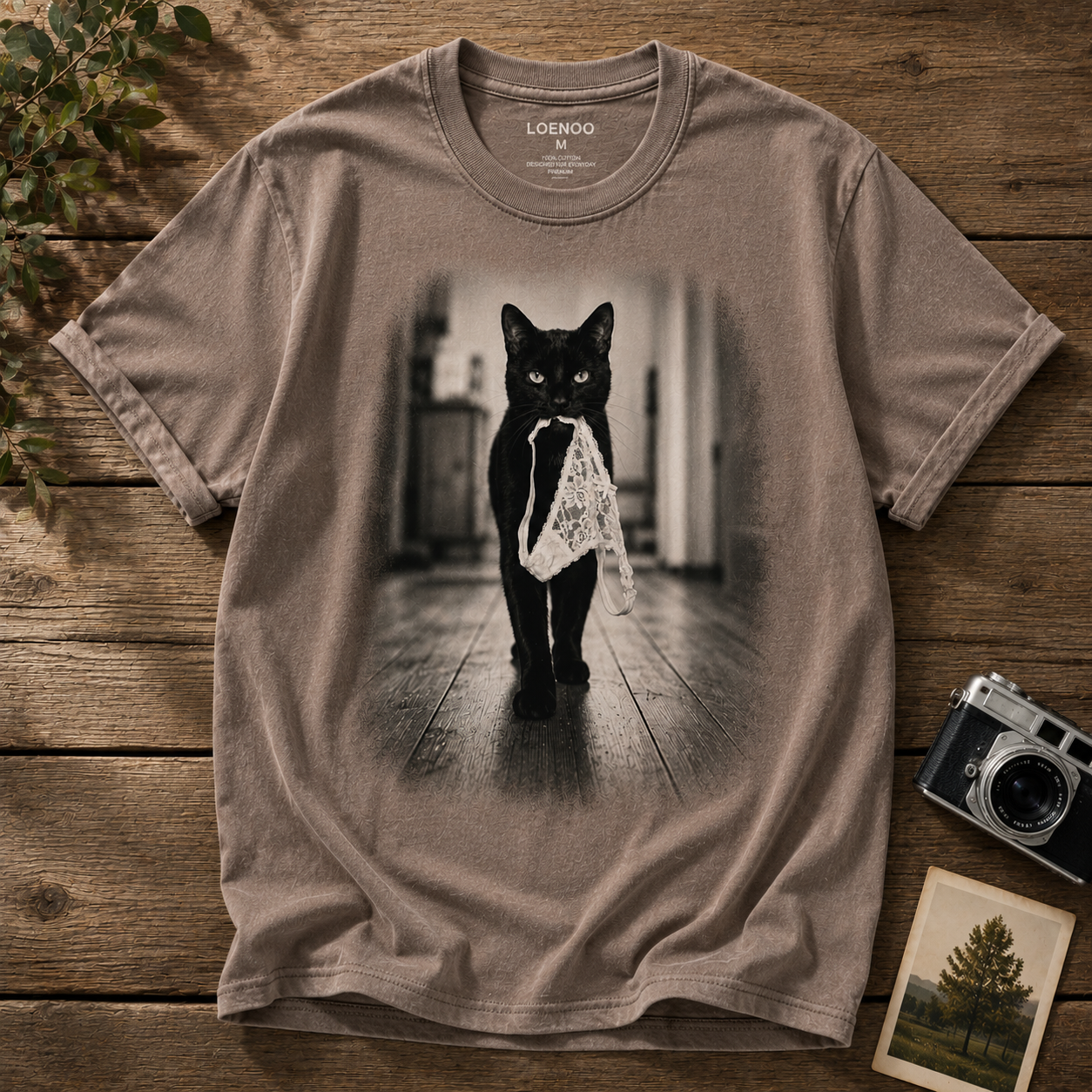 🖤 Black Cat Mischief Vintage Graphic Tee