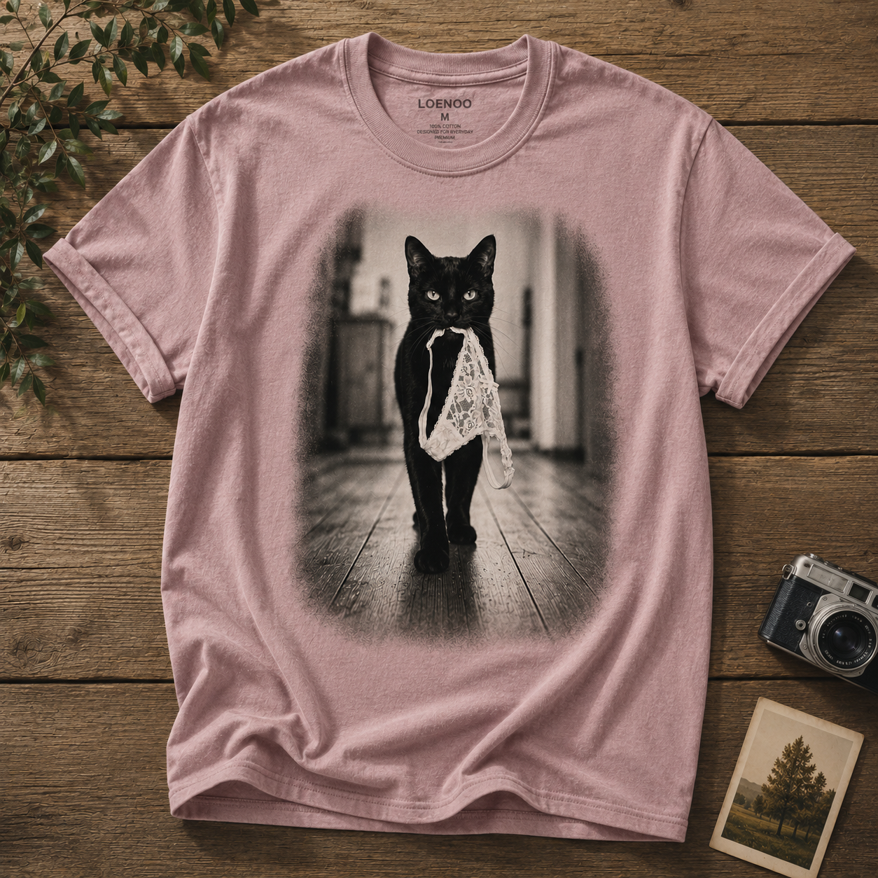 🖤 Black Cat Mischief Vintage Graphic Tee