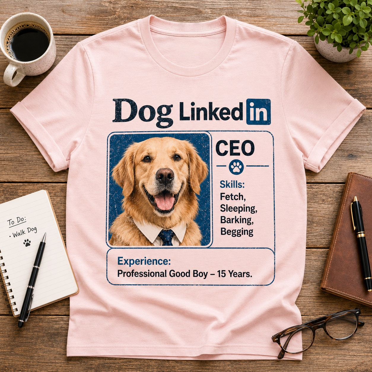 Funny Office Dog Vintage Tee🐾