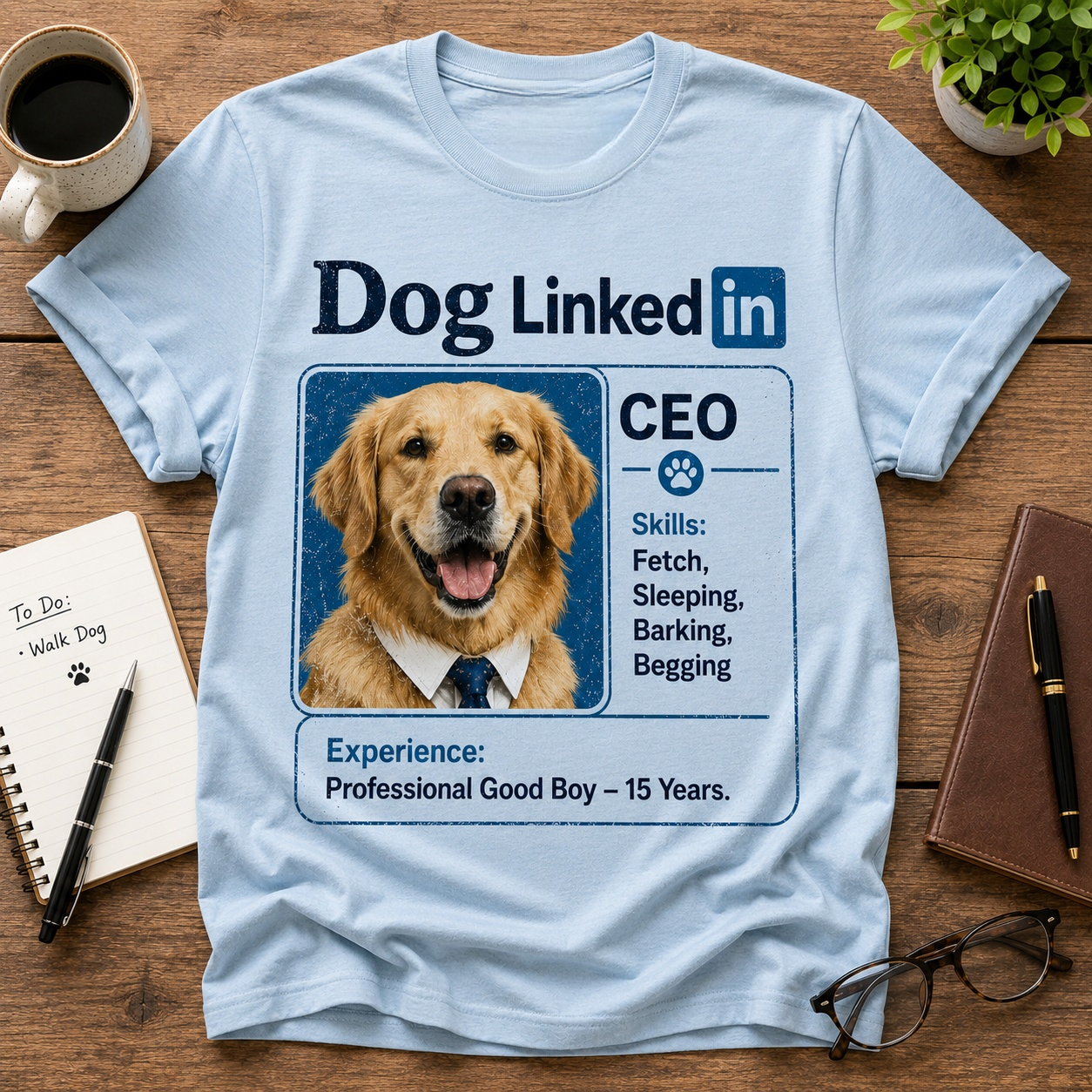 Funny Office Dog Vintage Tee🐾