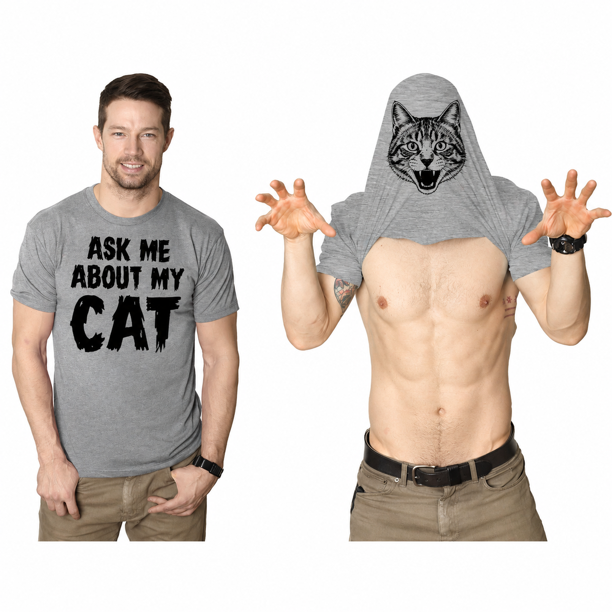😹 Ask Me About My Cat T-Shirt