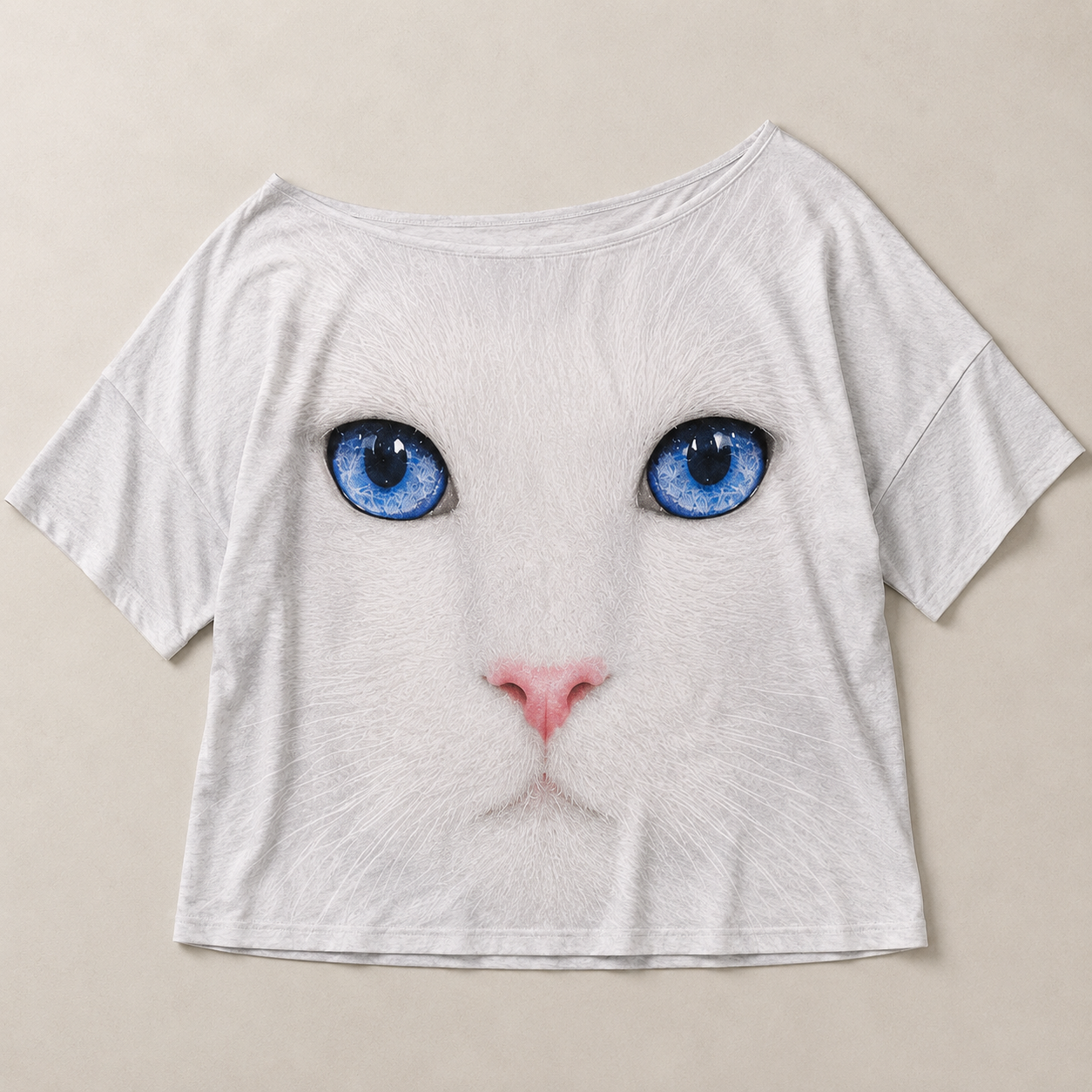 💙 Blue Eyed Cat Face T-Shirt