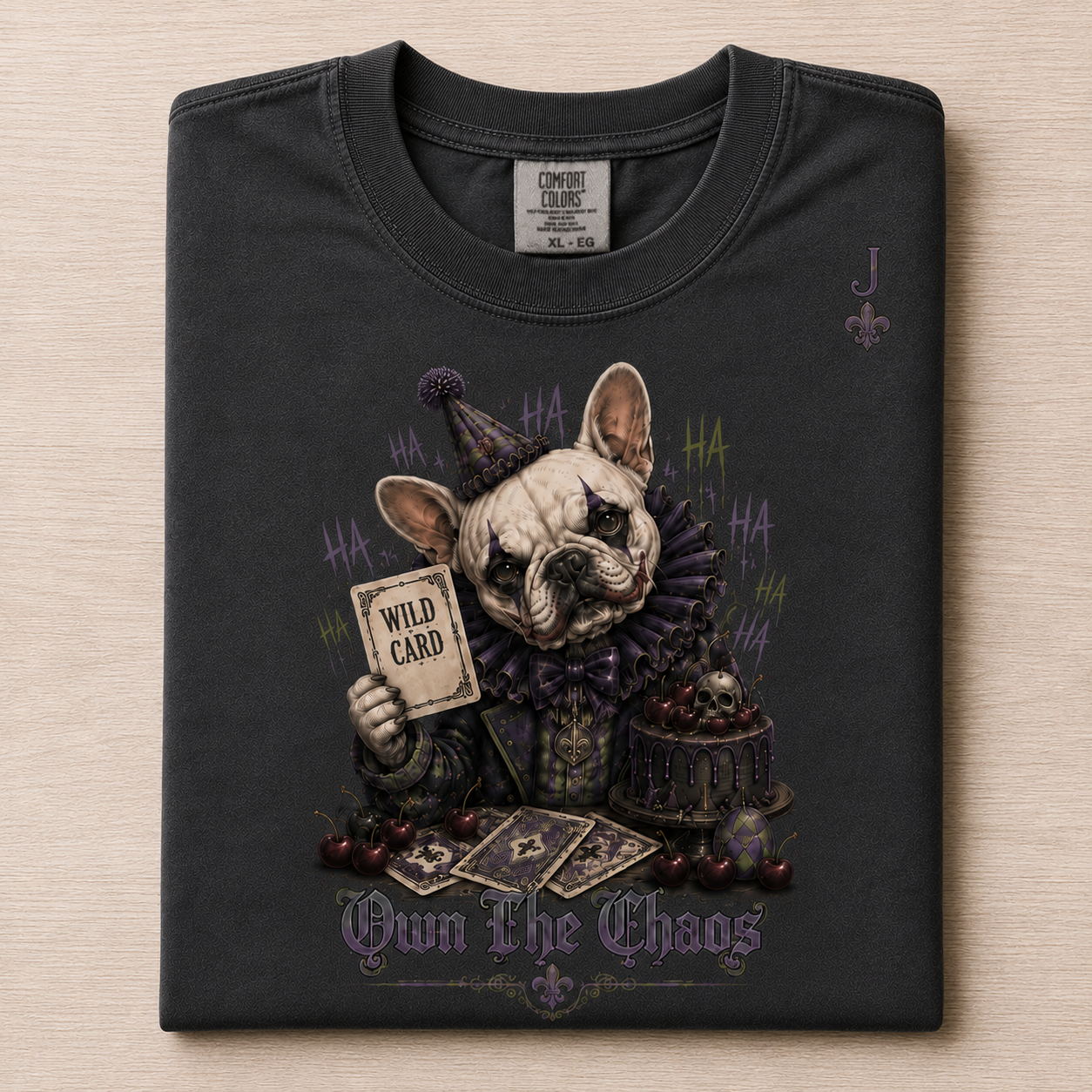 Rebel Clown Frenchie T-Shirt