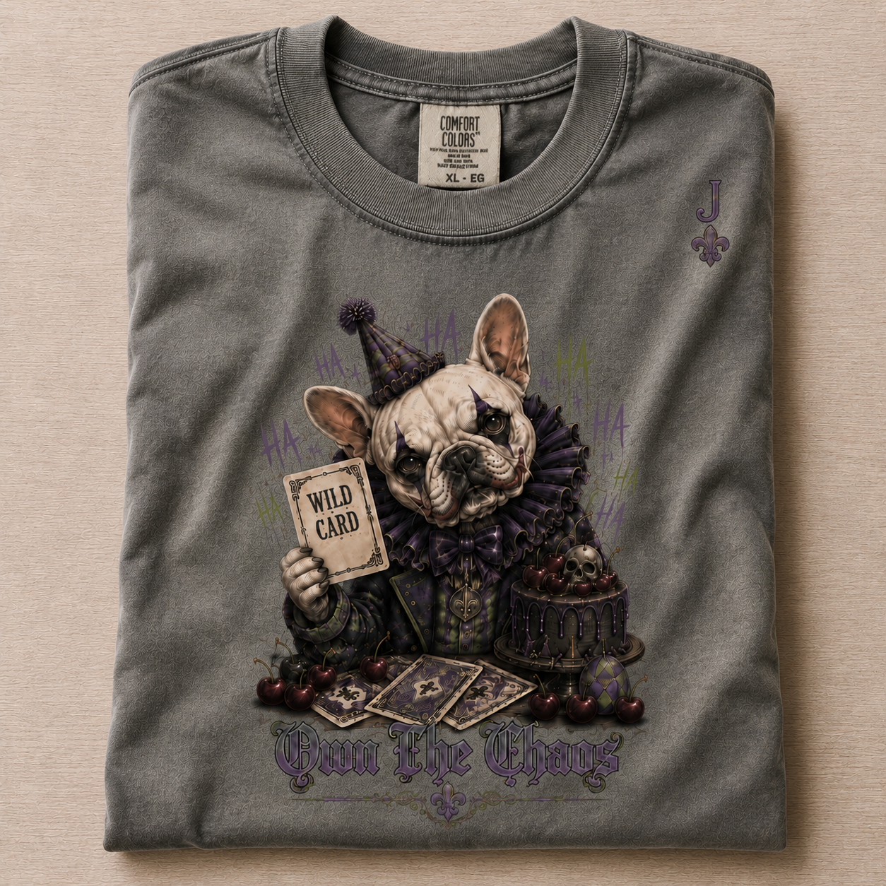 Rebel Clown Frenchie T-Shirt