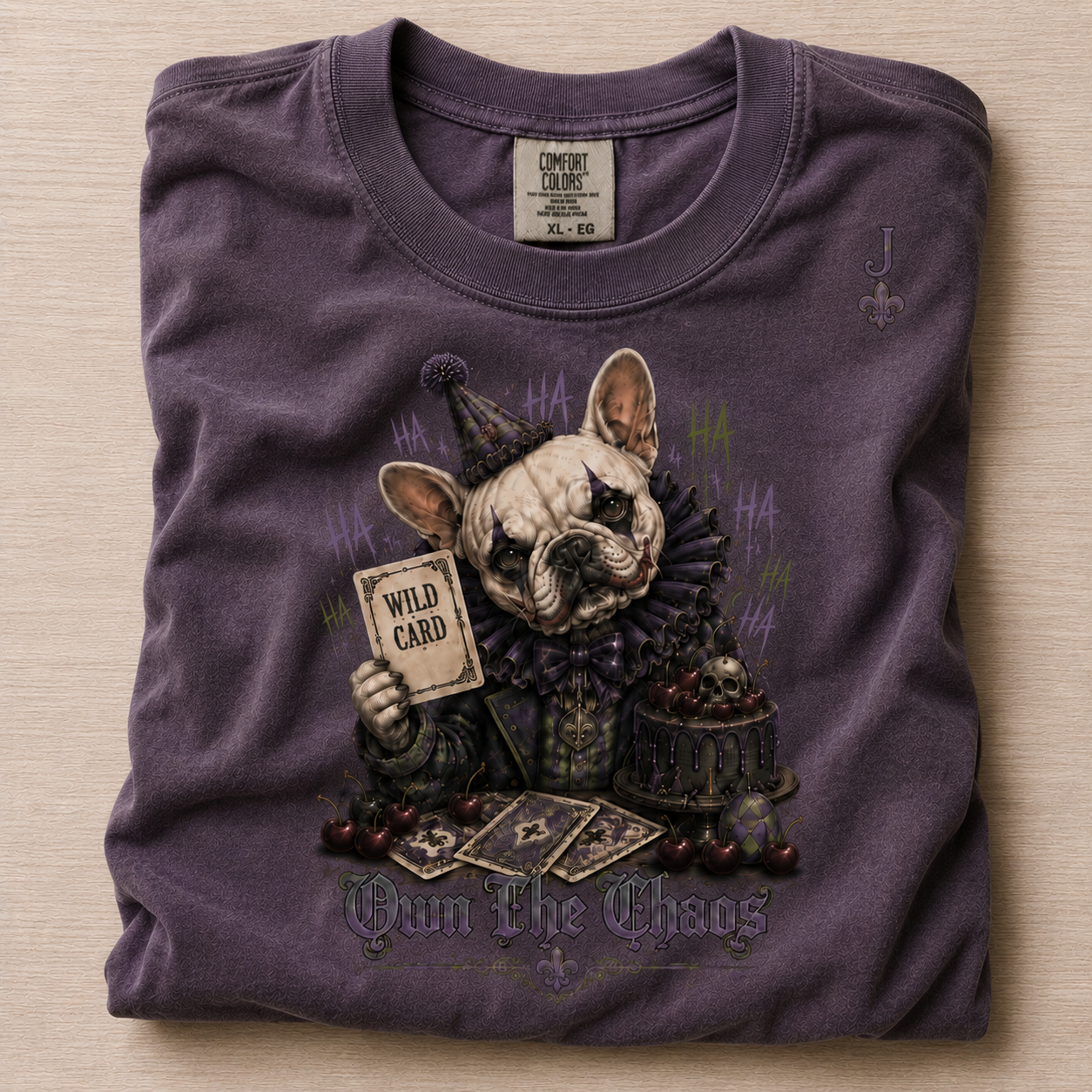 Rebel Clown Frenchie T-Shirt