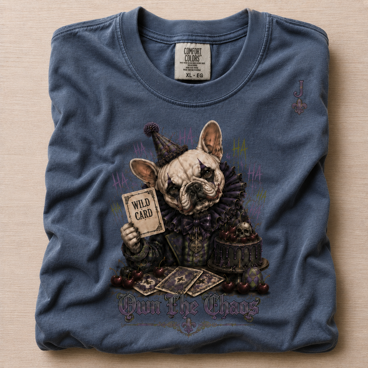 Rebel Clown Frenchie T-Shirt