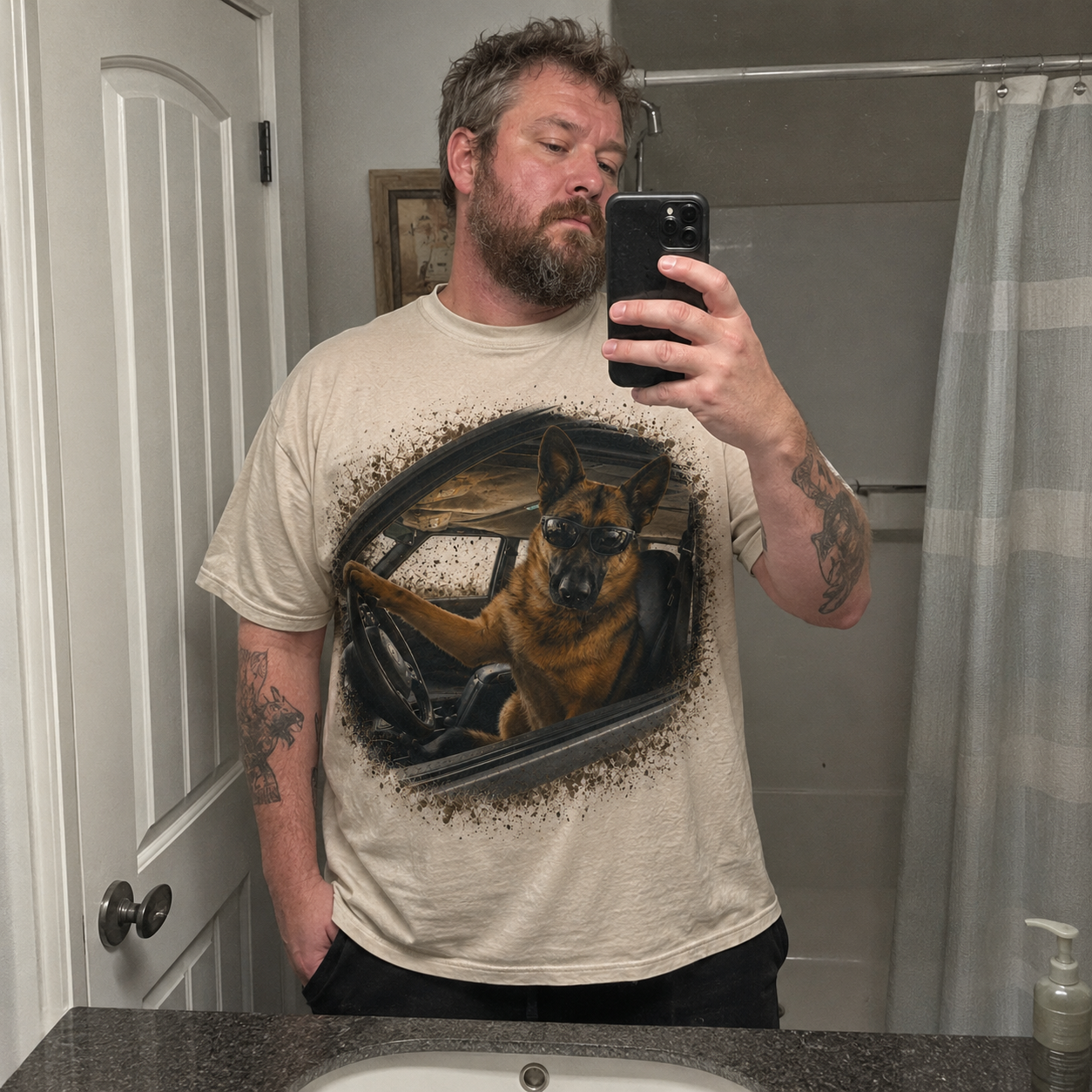 [Copy]🐾 Professional Dog Driver Graphic T-Shirt