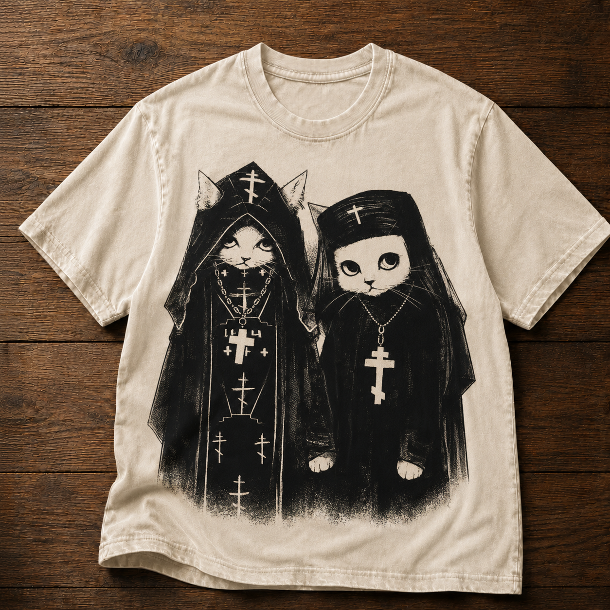 Gothic Faith Cats T-Shirt