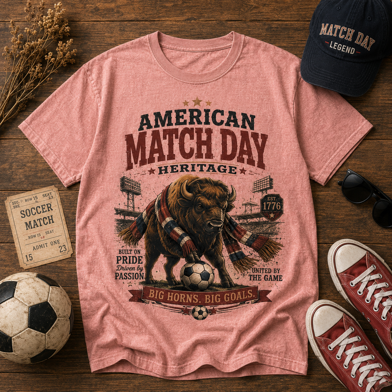 Big Horns, Big Goals Tee