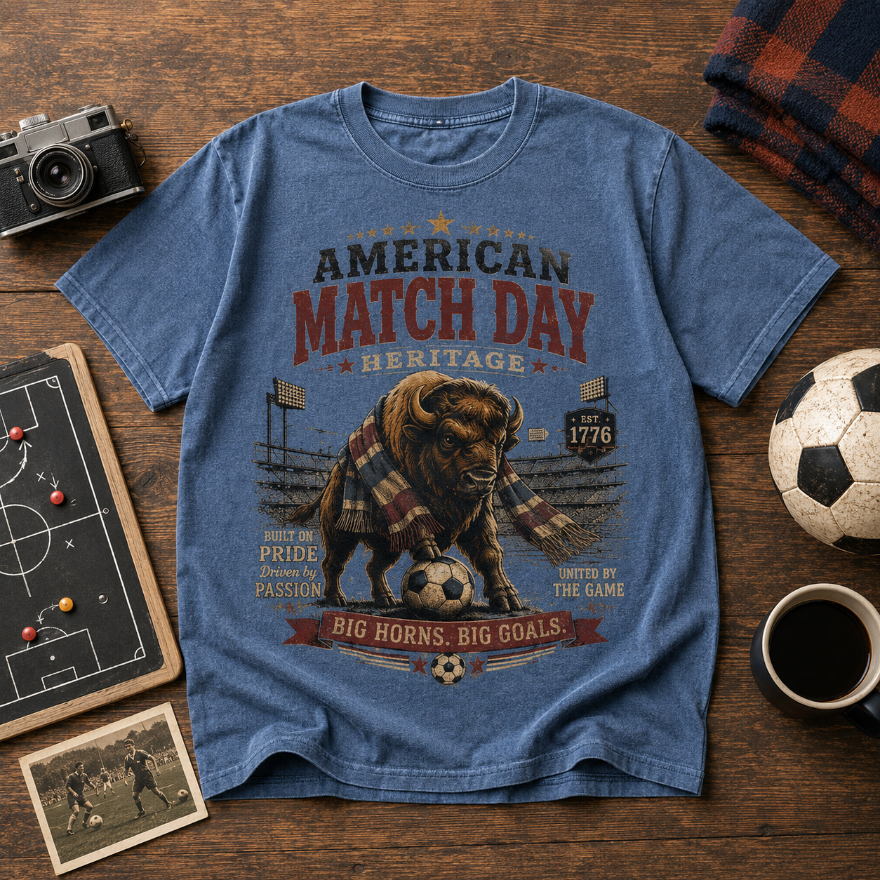Big Horns, Big Goals Tee