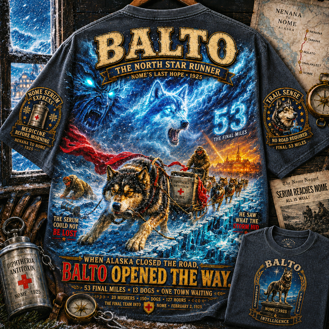 Balto Final 53 Miles Tribute T-Shirt