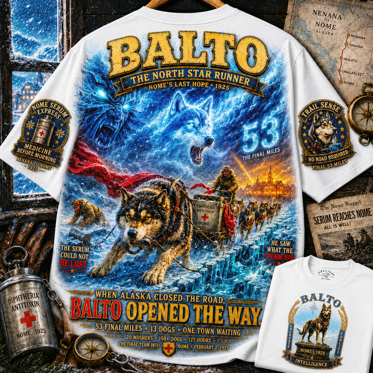 Balto Final 53 Miles Tribute T-Shirt