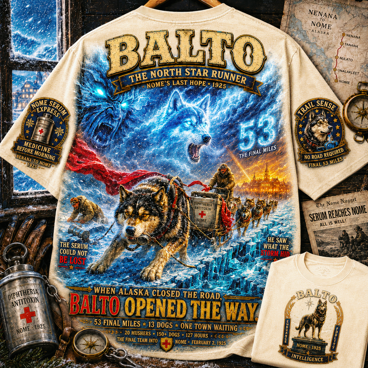 Balto Final 53 Miles Tribute T-Shirt