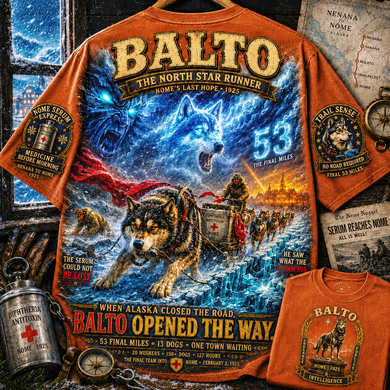 Balto Final 53 Miles Tribute T-Shirt