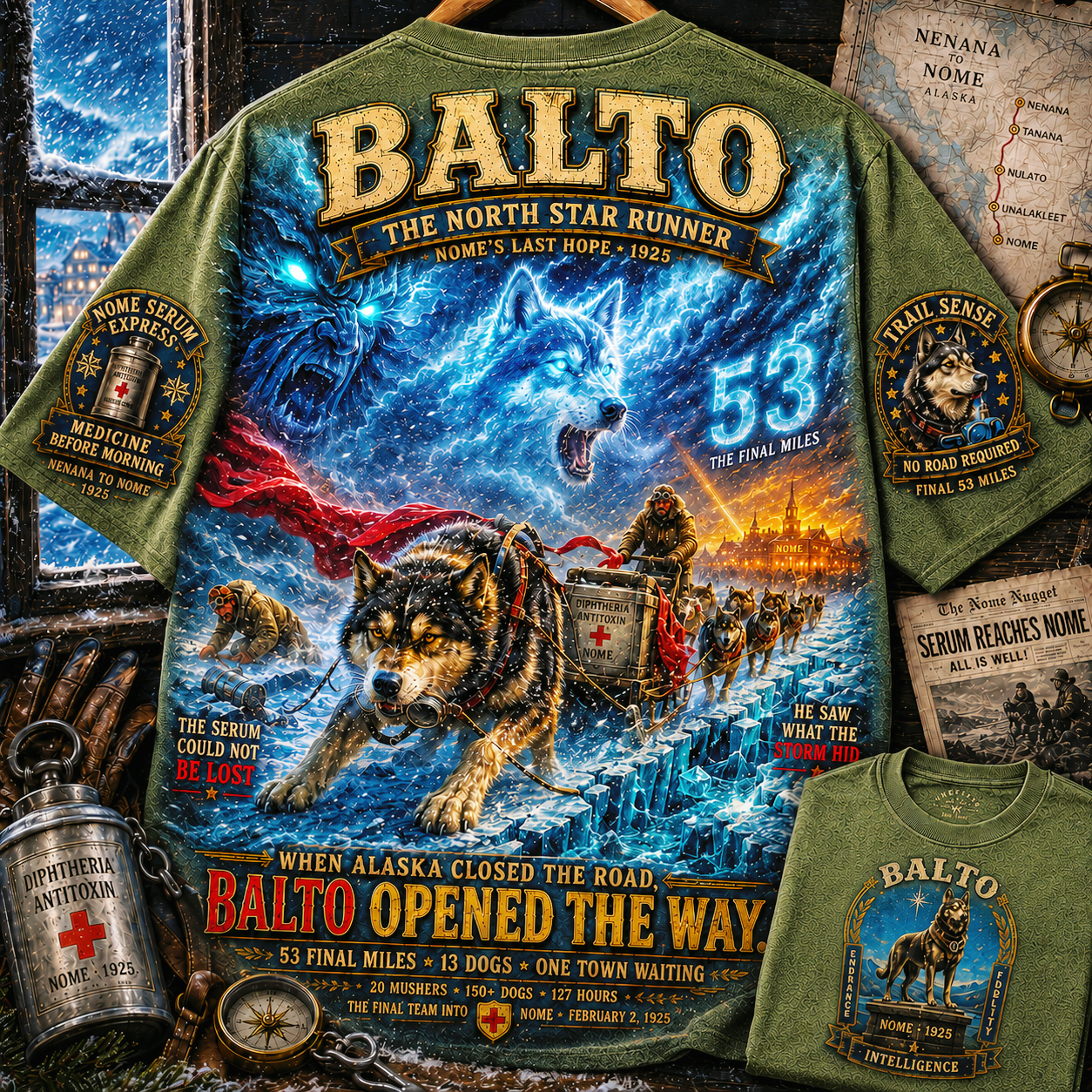 Balto Final 53 Miles Tribute T-Shirt