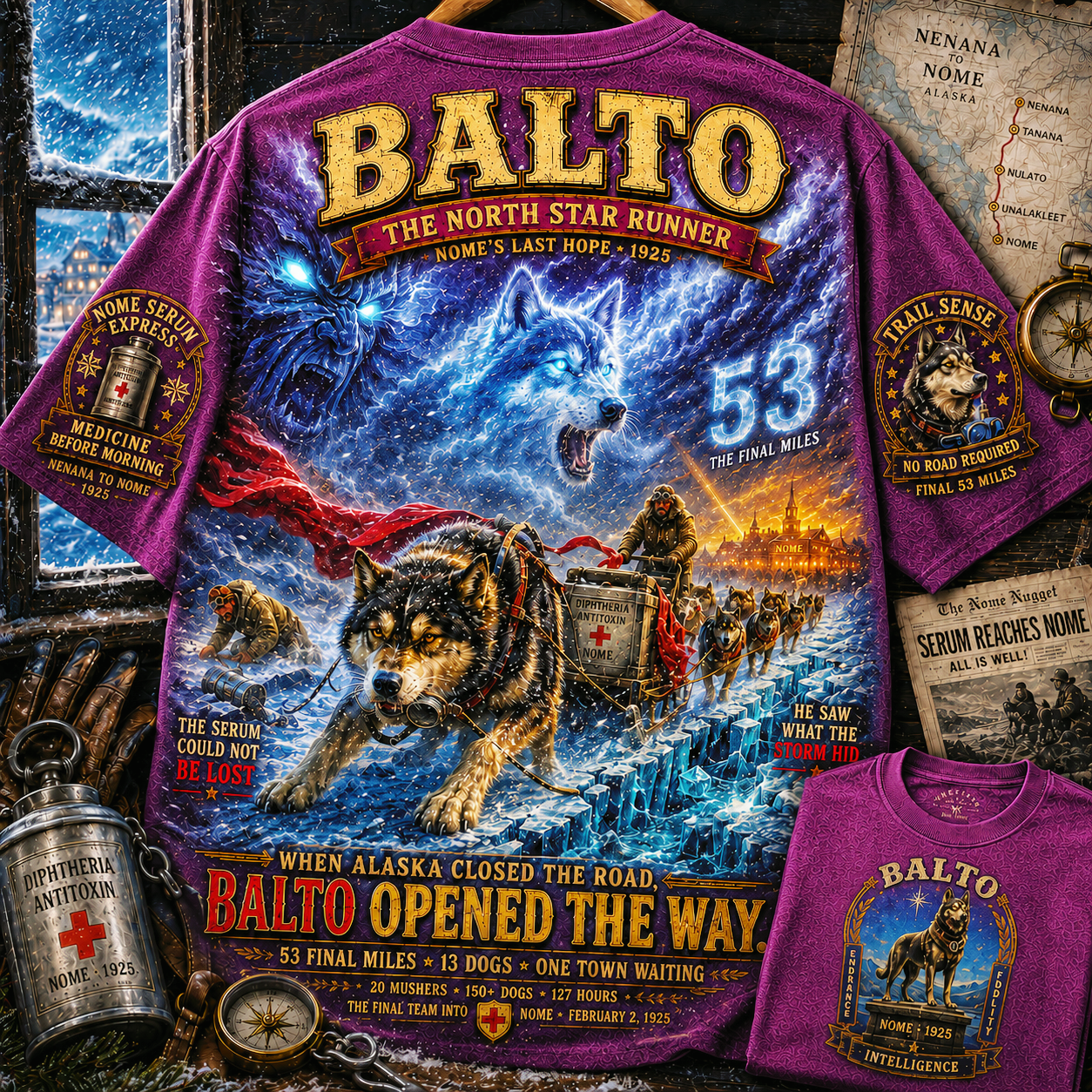 Balto Final 53 Miles Tribute T-Shirt
