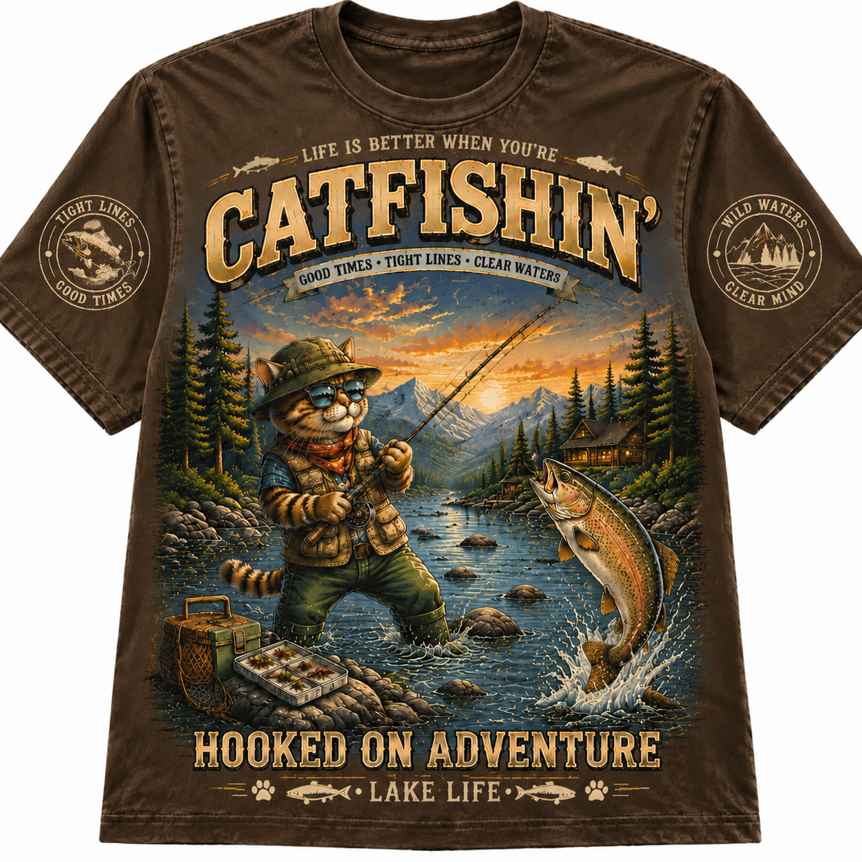Lake Life Fishing Tee