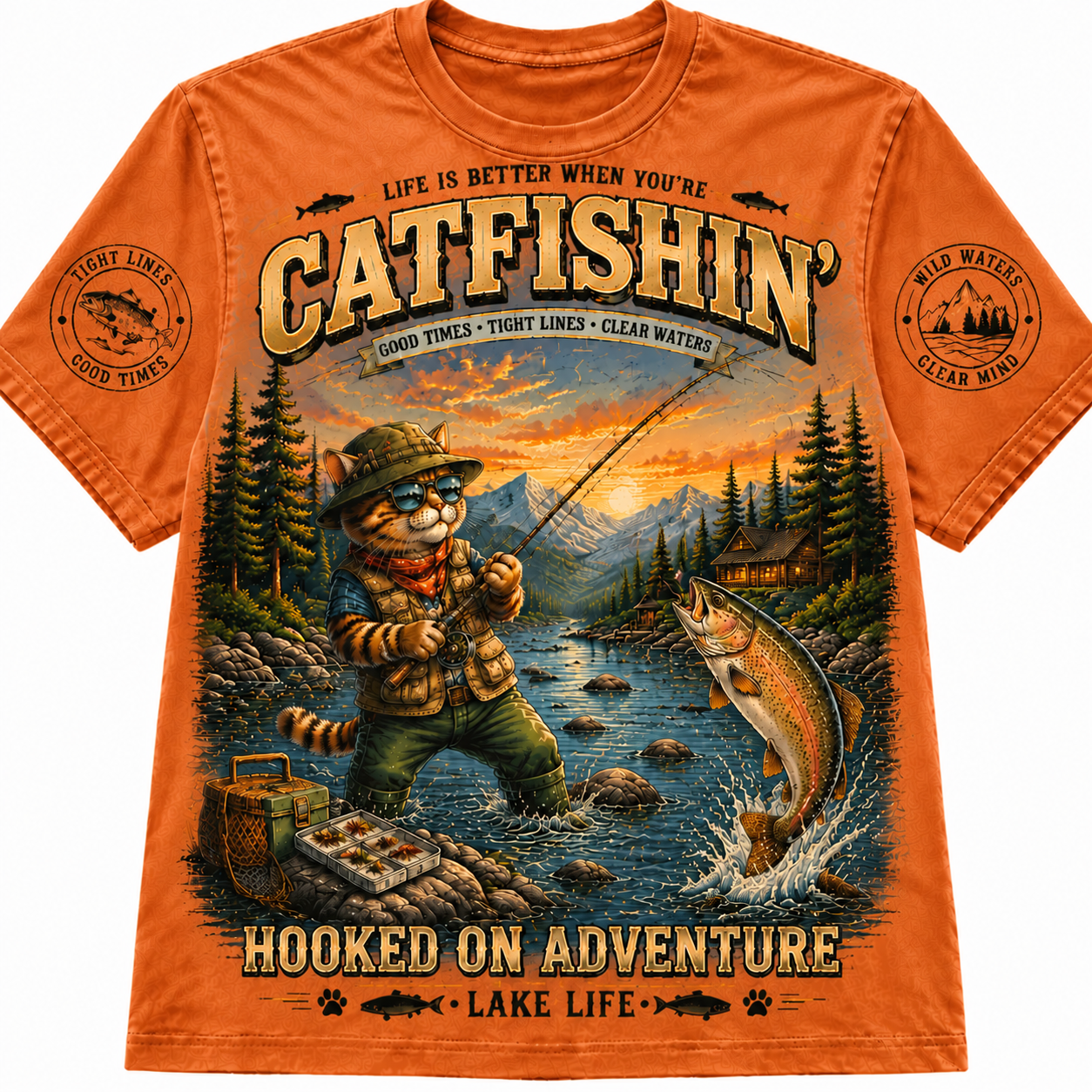Lake Life Fishing Tee
