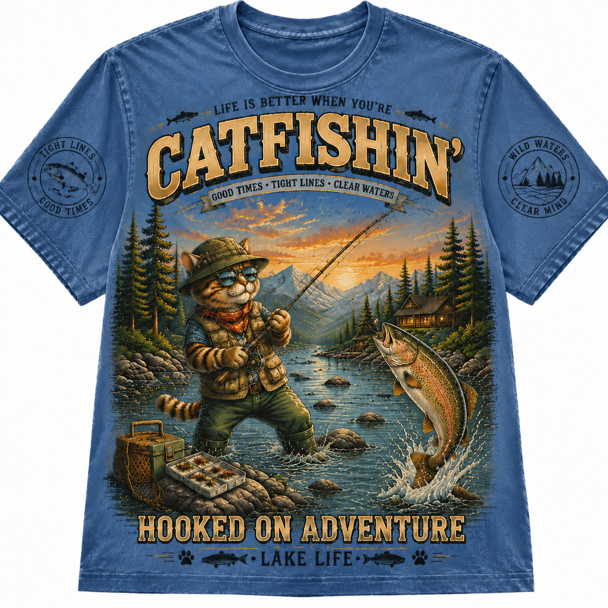 Lake Life Fishing Tee