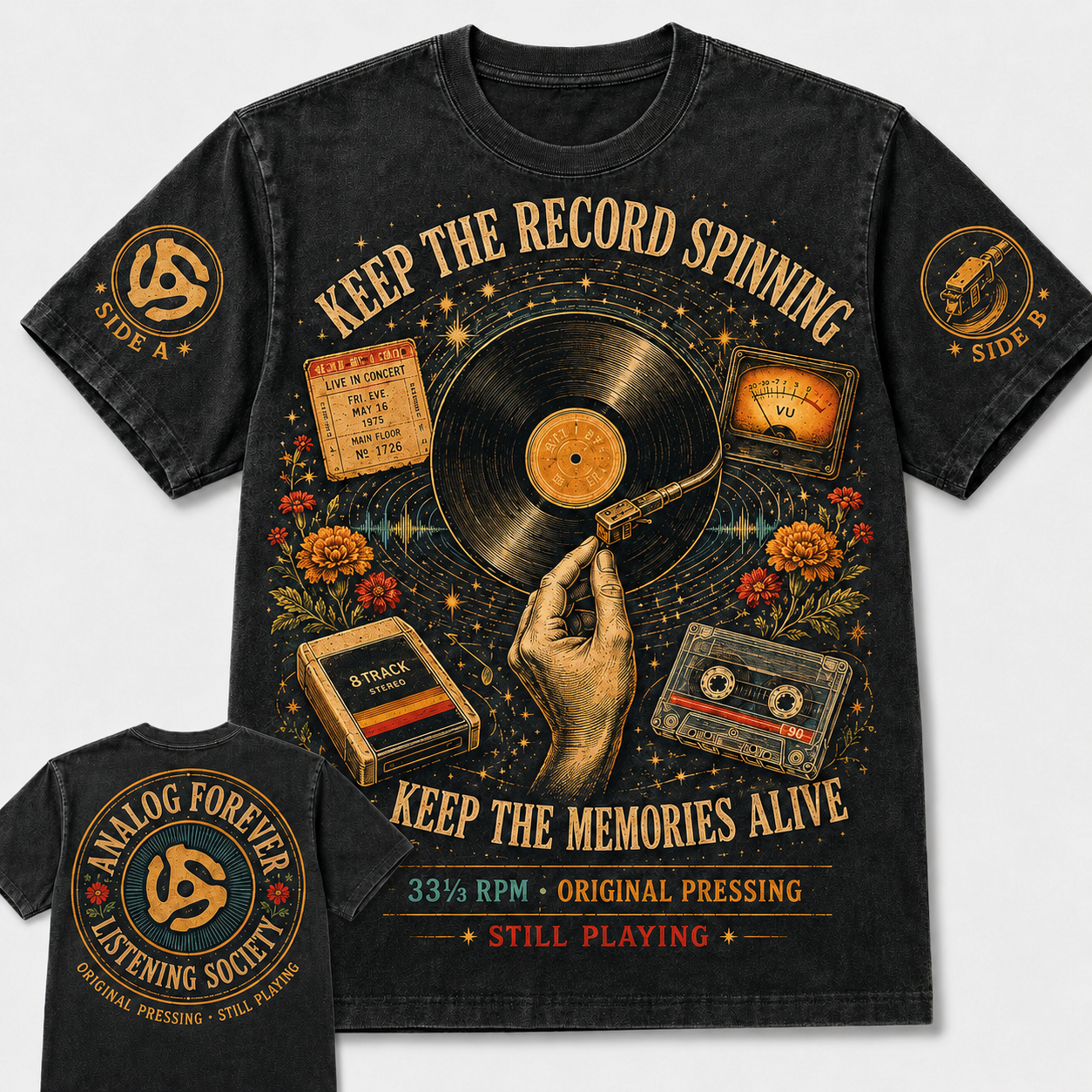 Keep the Record Spinning Vinyl T-Shirt