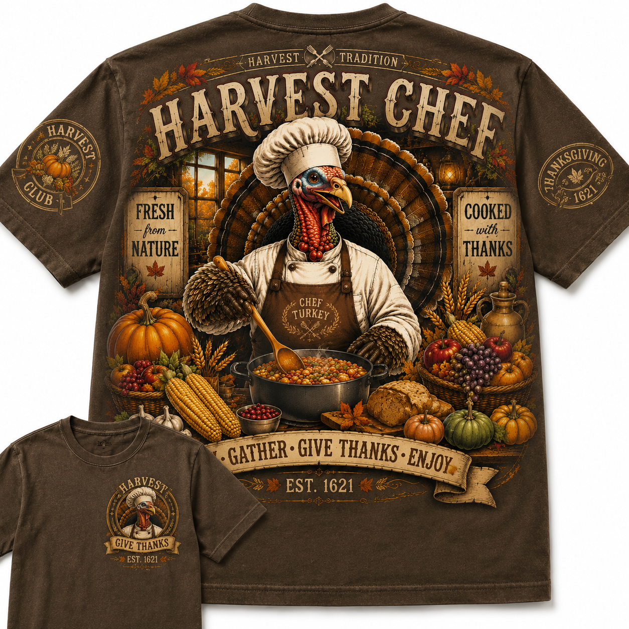 Turkey Chef Graphic Tee