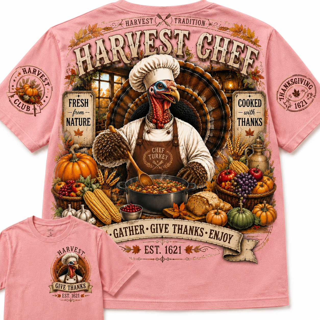 Turkey Chef Graphic Tee