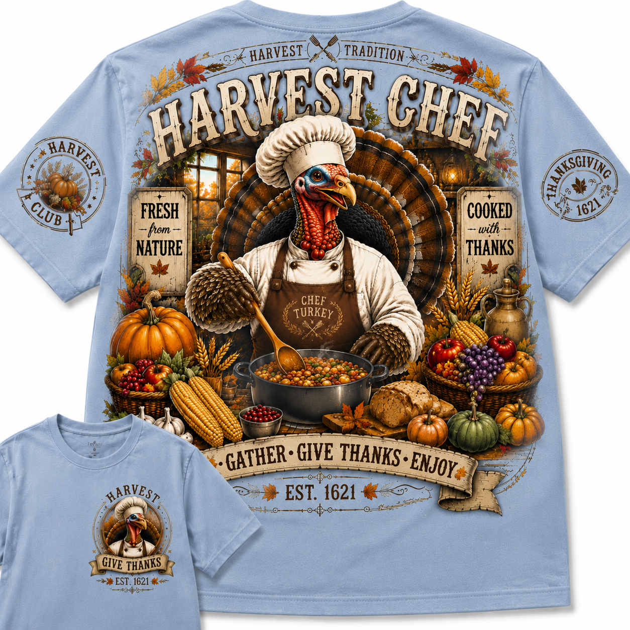 Turkey Chef Graphic Tee