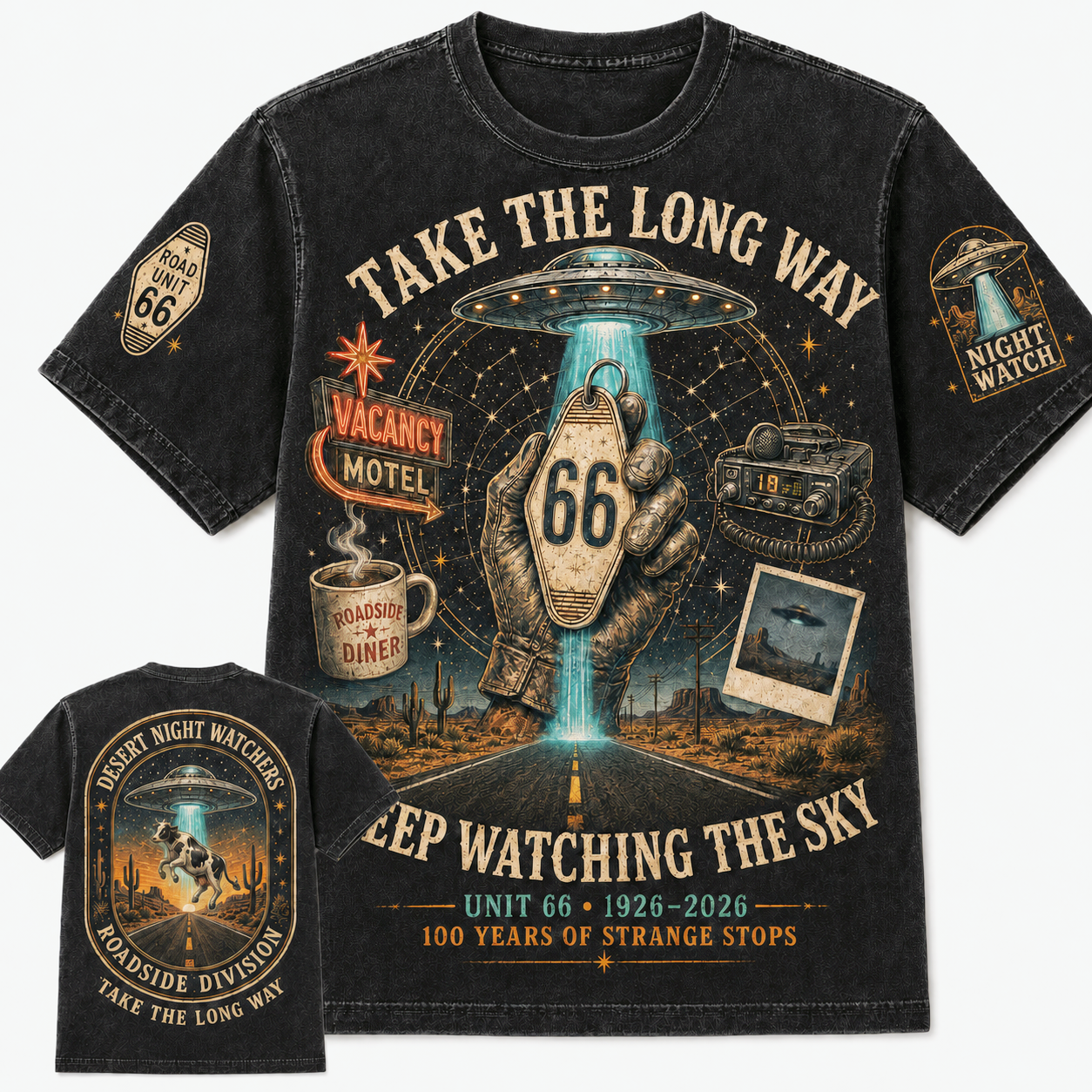 Route 66 Night Watchers Centennial T-Shirt
