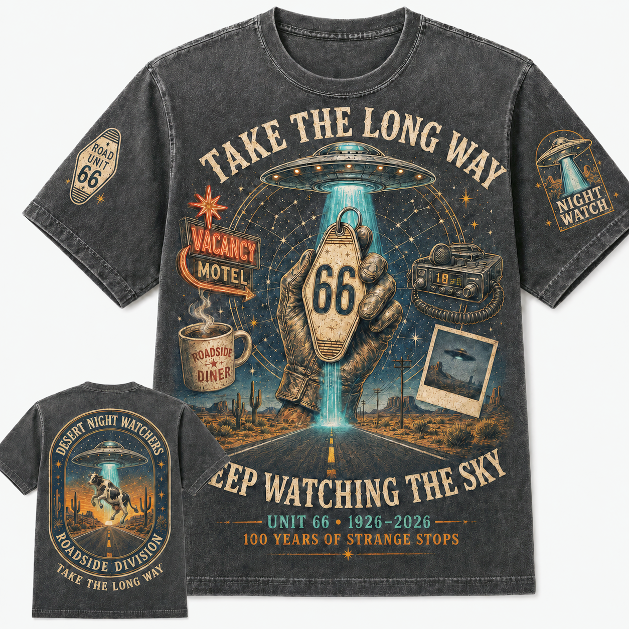 Route 66 Night Watchers Centennial T-Shirt