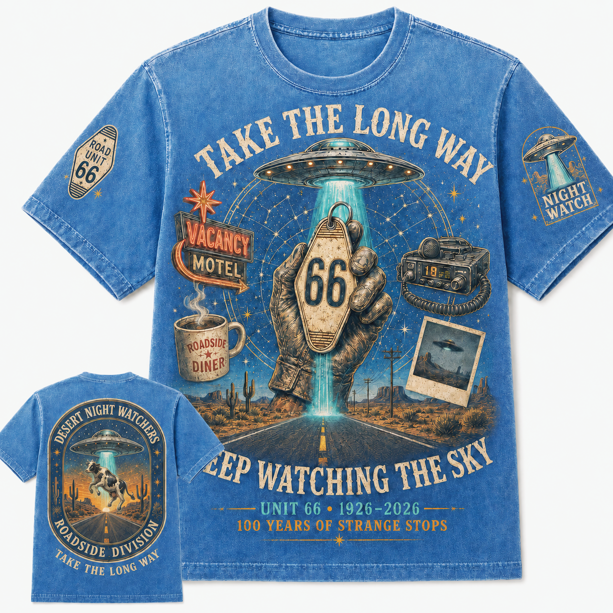 Route 66 Night Watchers Centennial T-Shirt