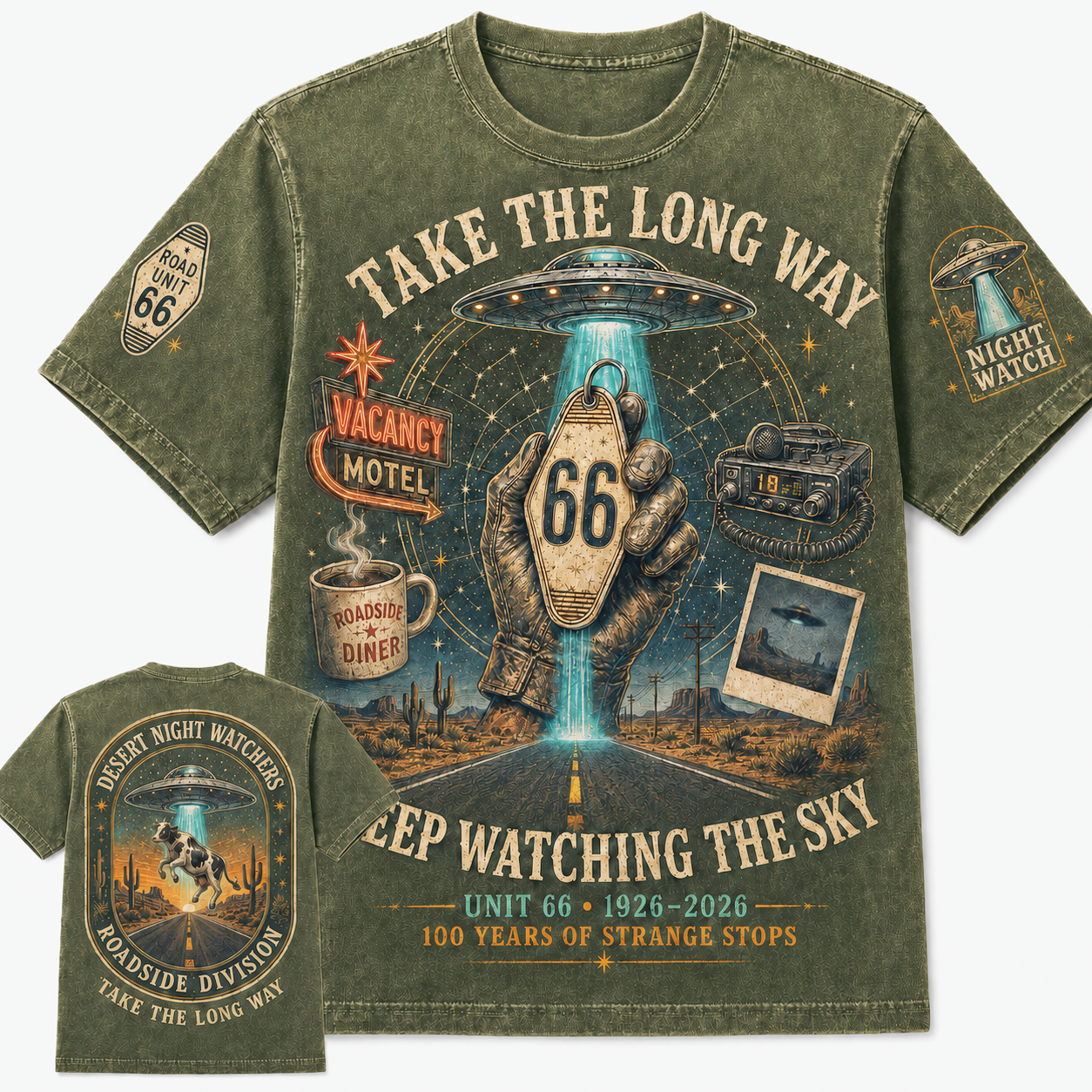 Route 66 Night Watchers Centennial T-Shirt