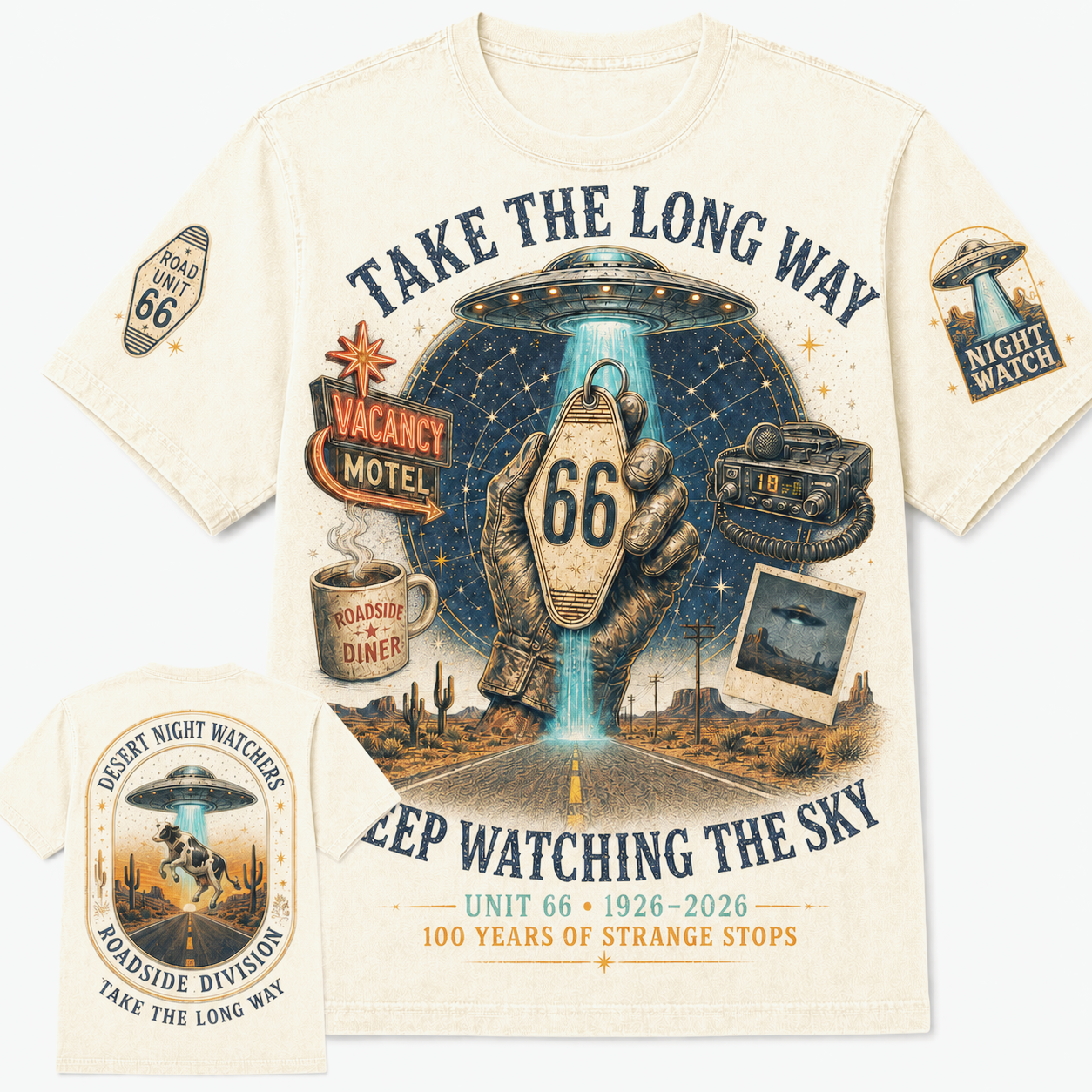 Route 66 Night Watchers Centennial T-Shirt