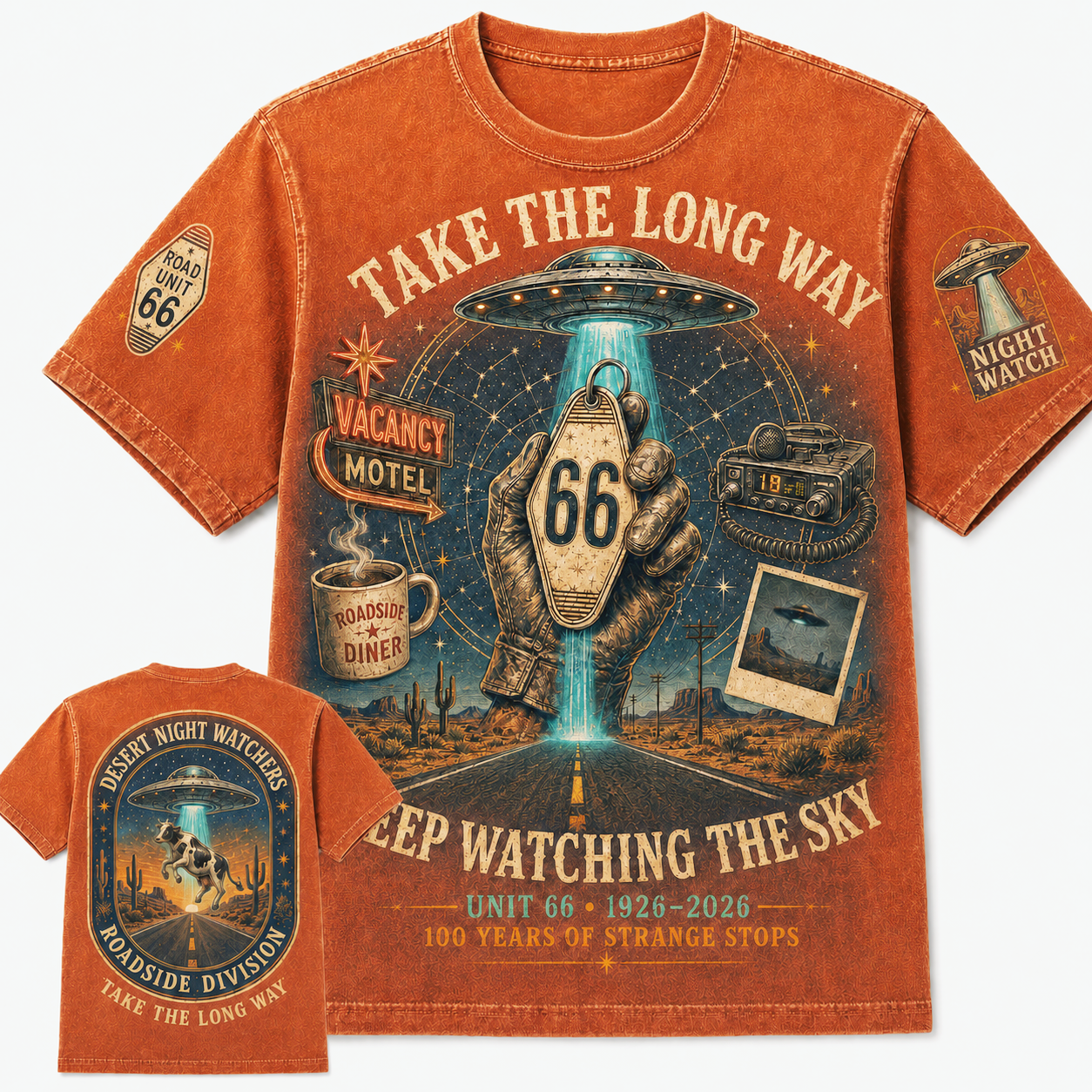 Route 66 Night Watchers Centennial T-Shirt