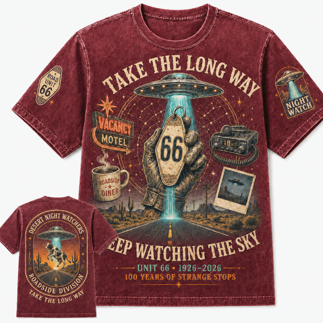 Route 66 Night Watchers Centennial T-Shirt