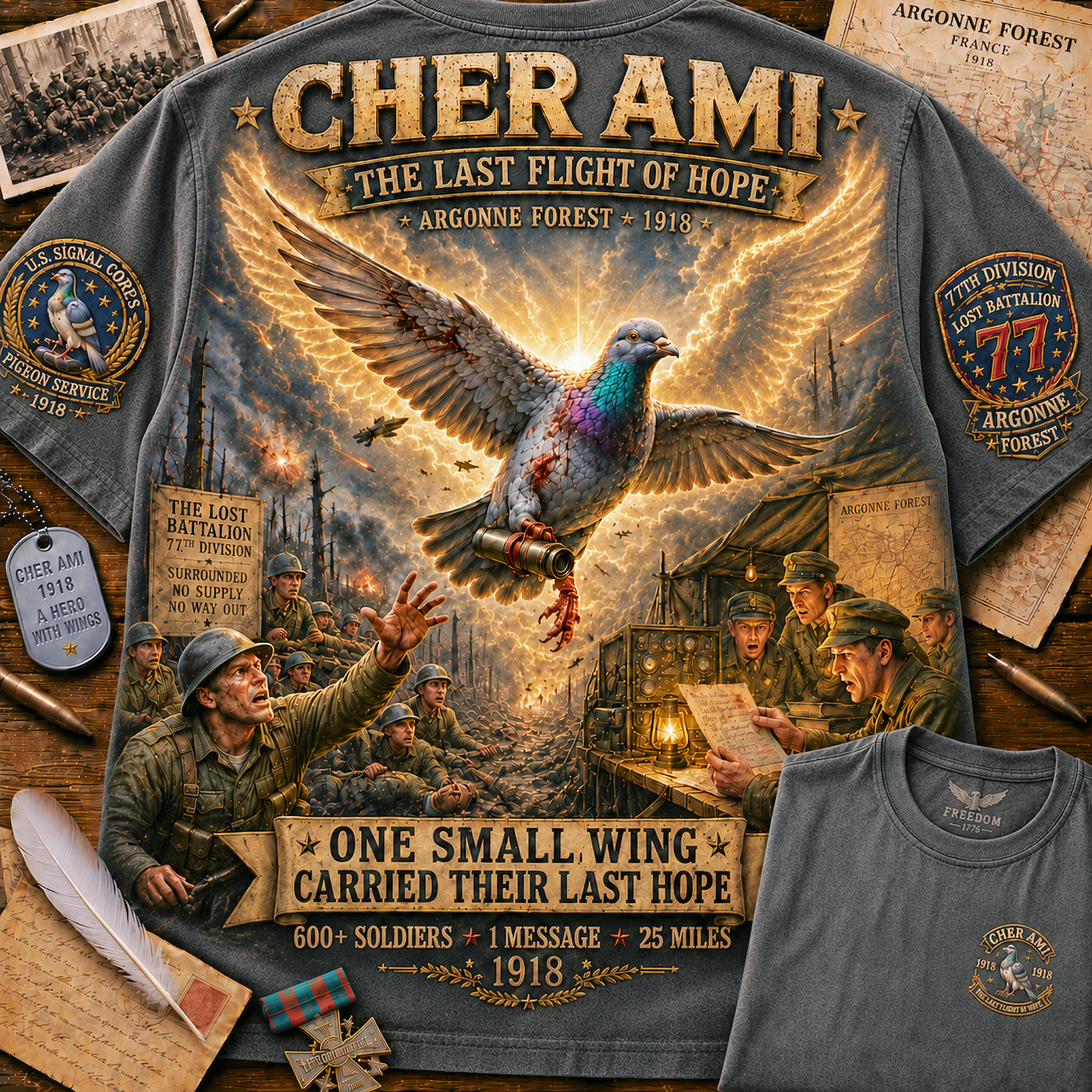 Cher Ami One Small Wing of Hope T-Shirt