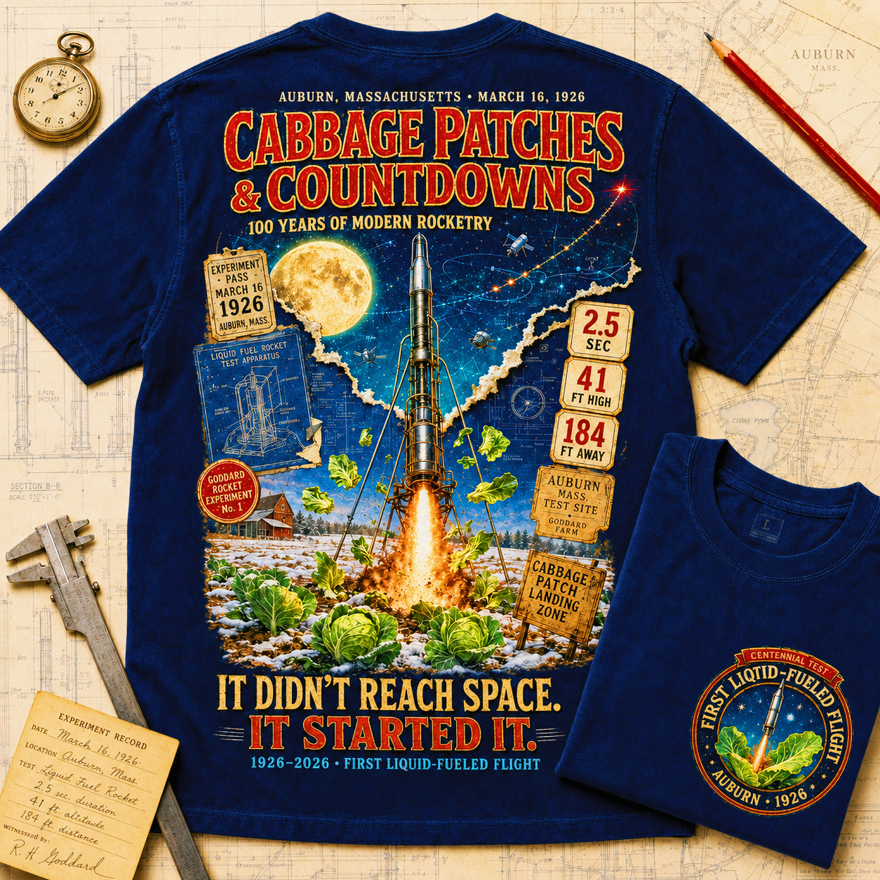 Cabbage Patch Countdown 100th Anniversary Rocket T-Shirt