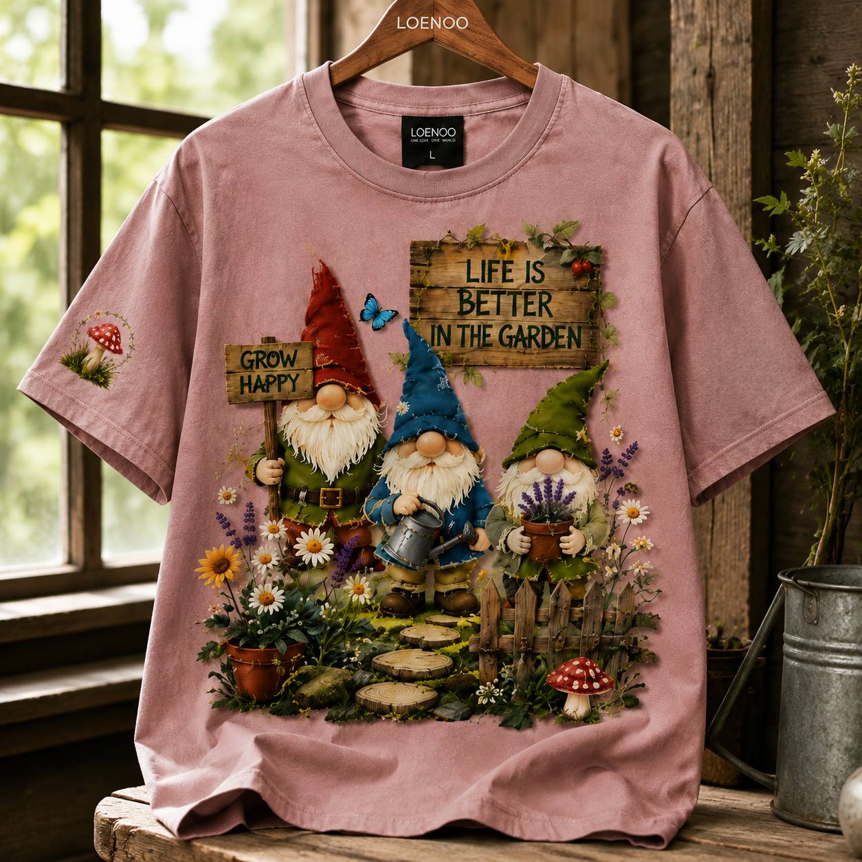 Garden Gnome Cottage Tee