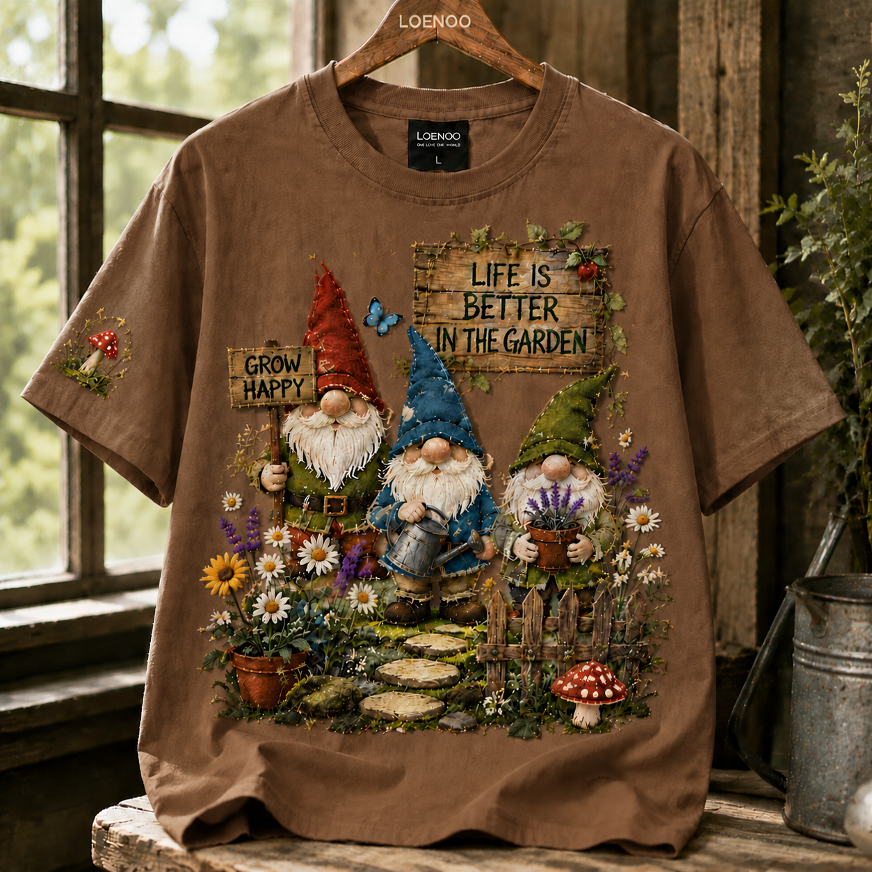 Garden Gnome Cottage Tee