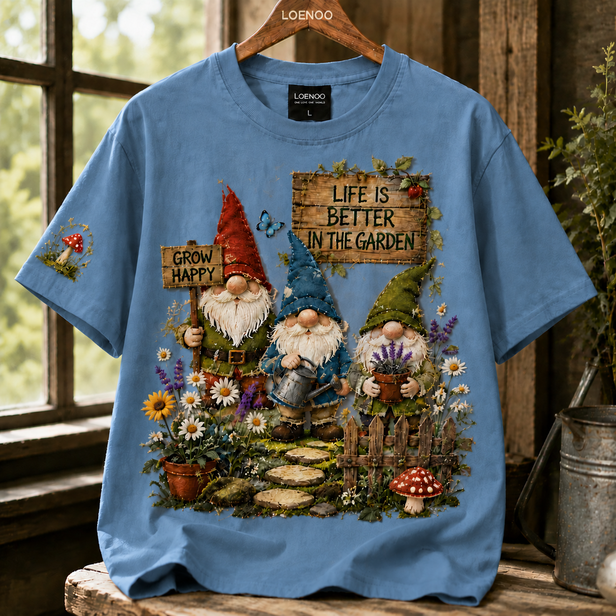 Garden Gnome Cottage Tee