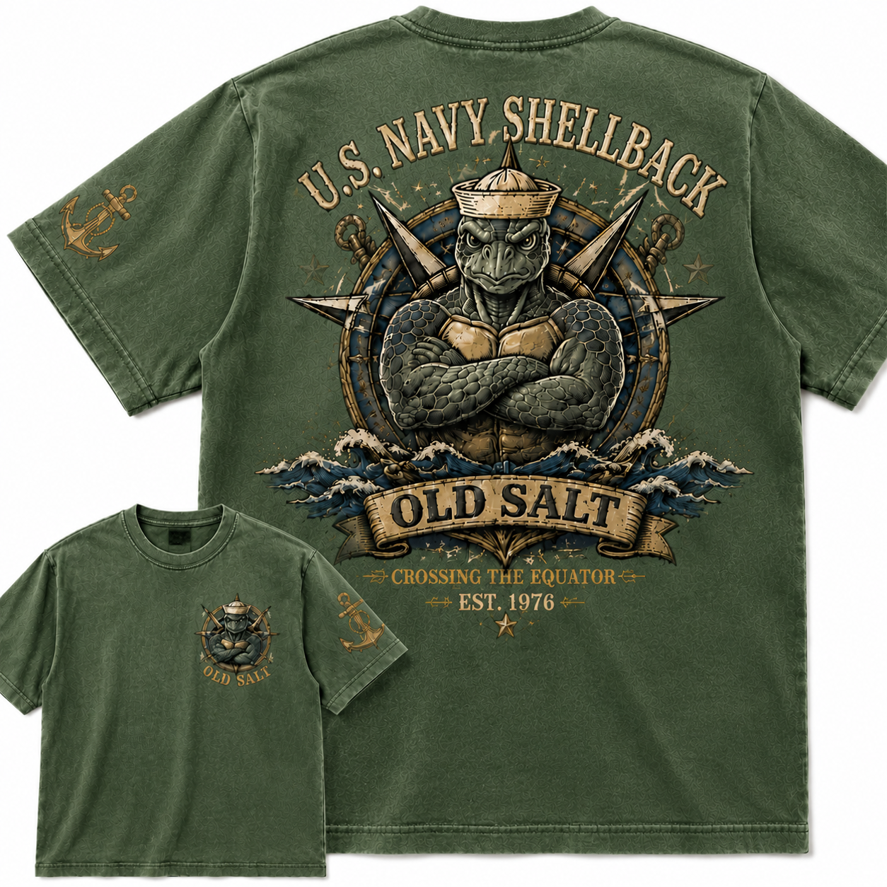 Old Salt Navy Shellback Heritage Tee