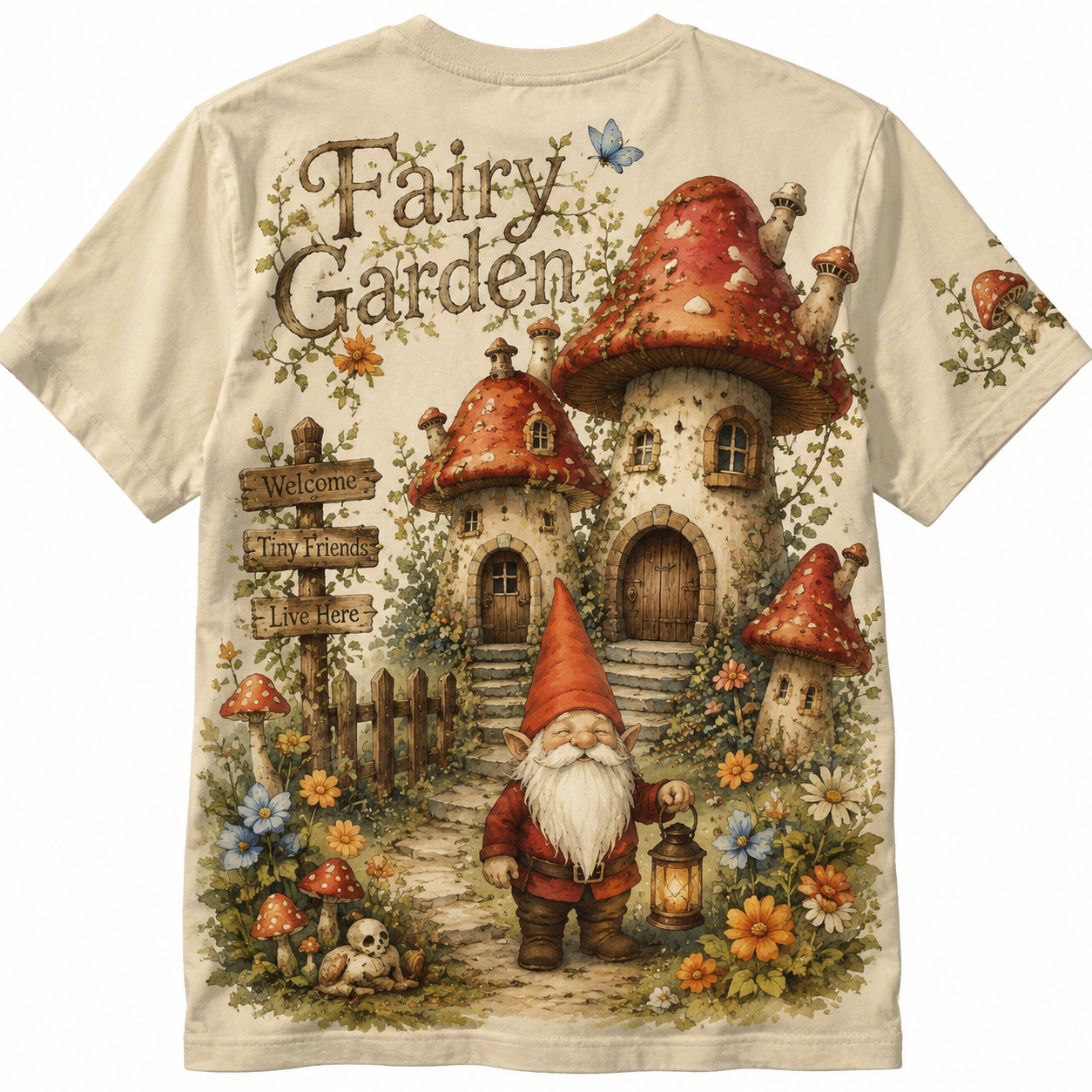 Enchanted Mushroom Garden Tee