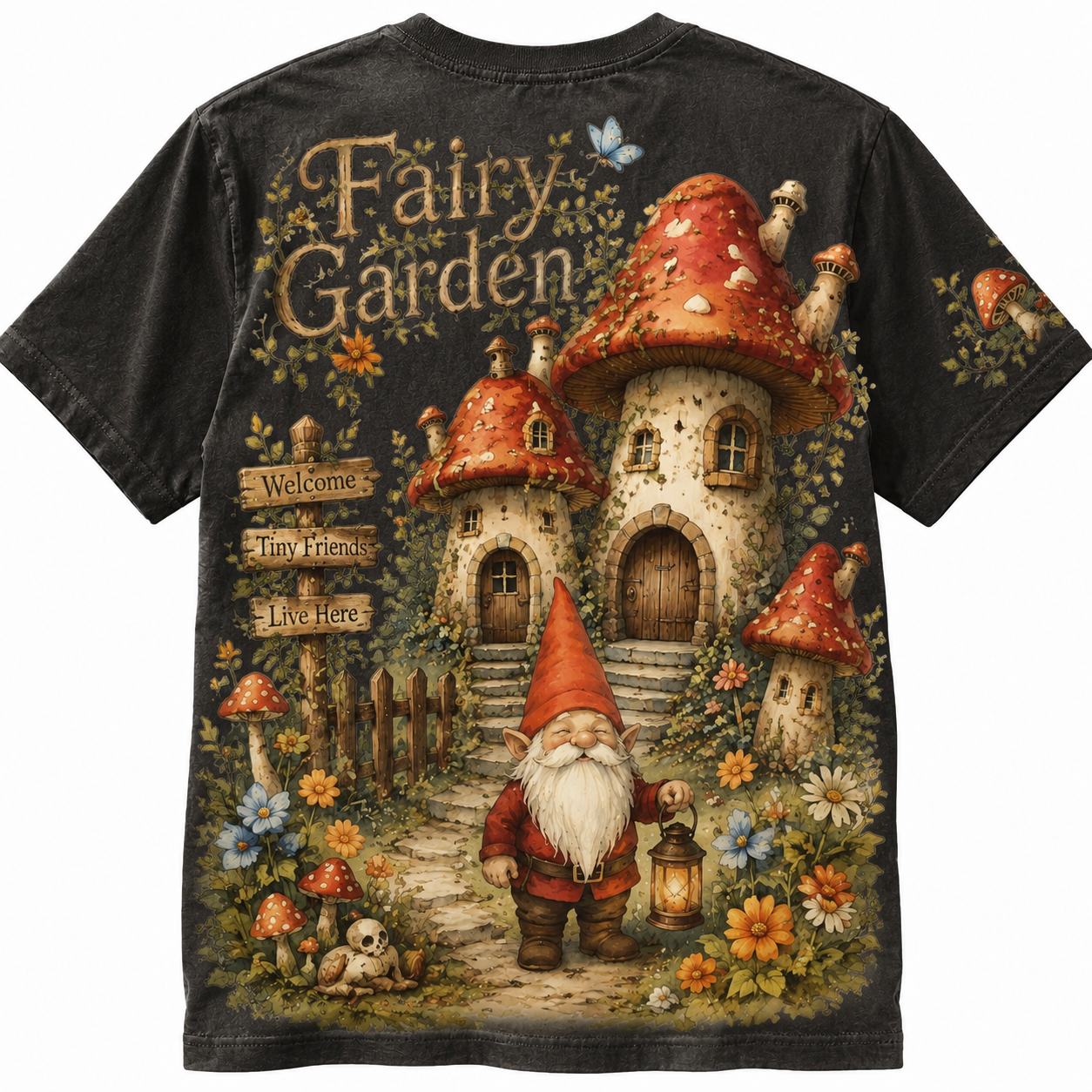Enchanted Mushroom Garden Tee