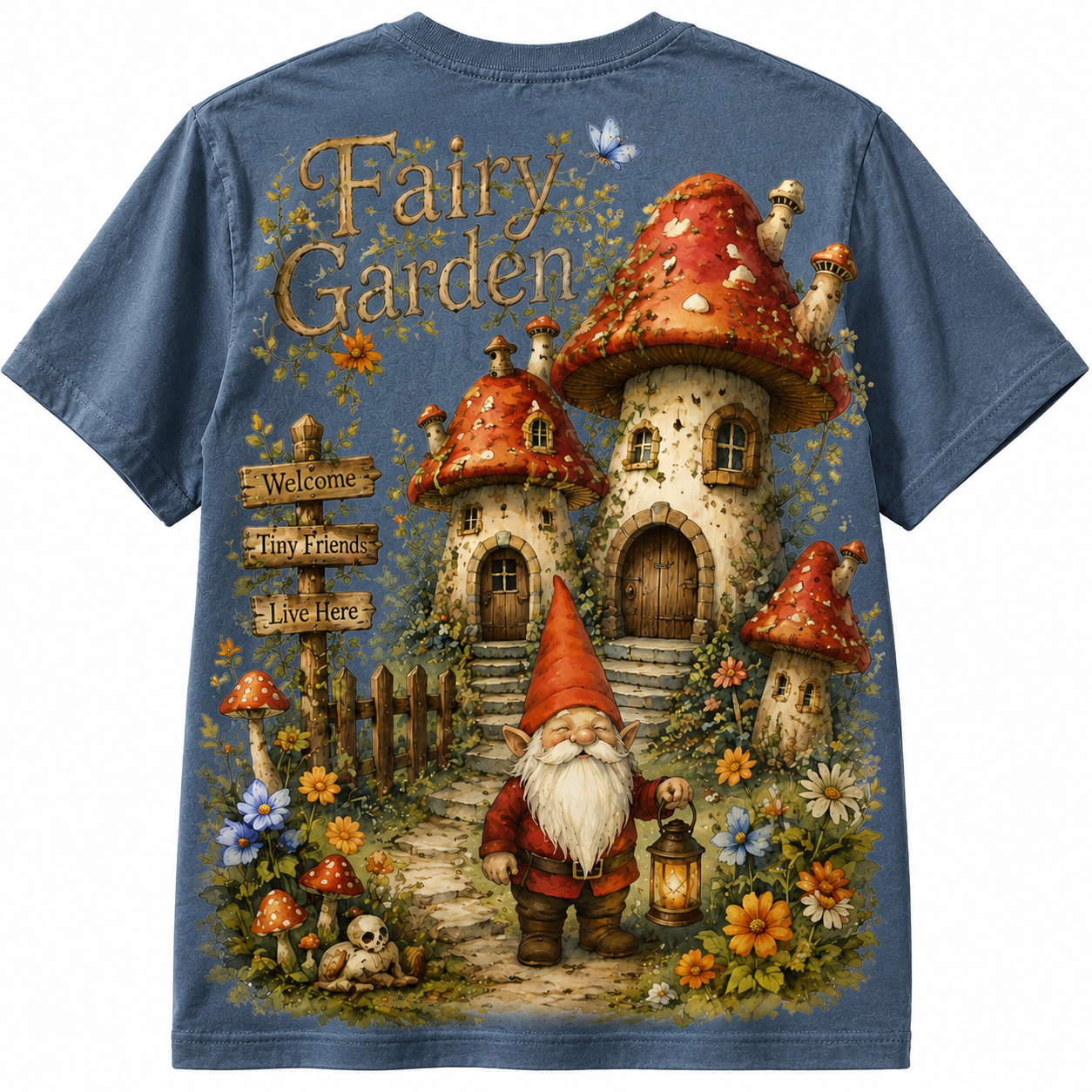 Enchanted Mushroom Garden Tee