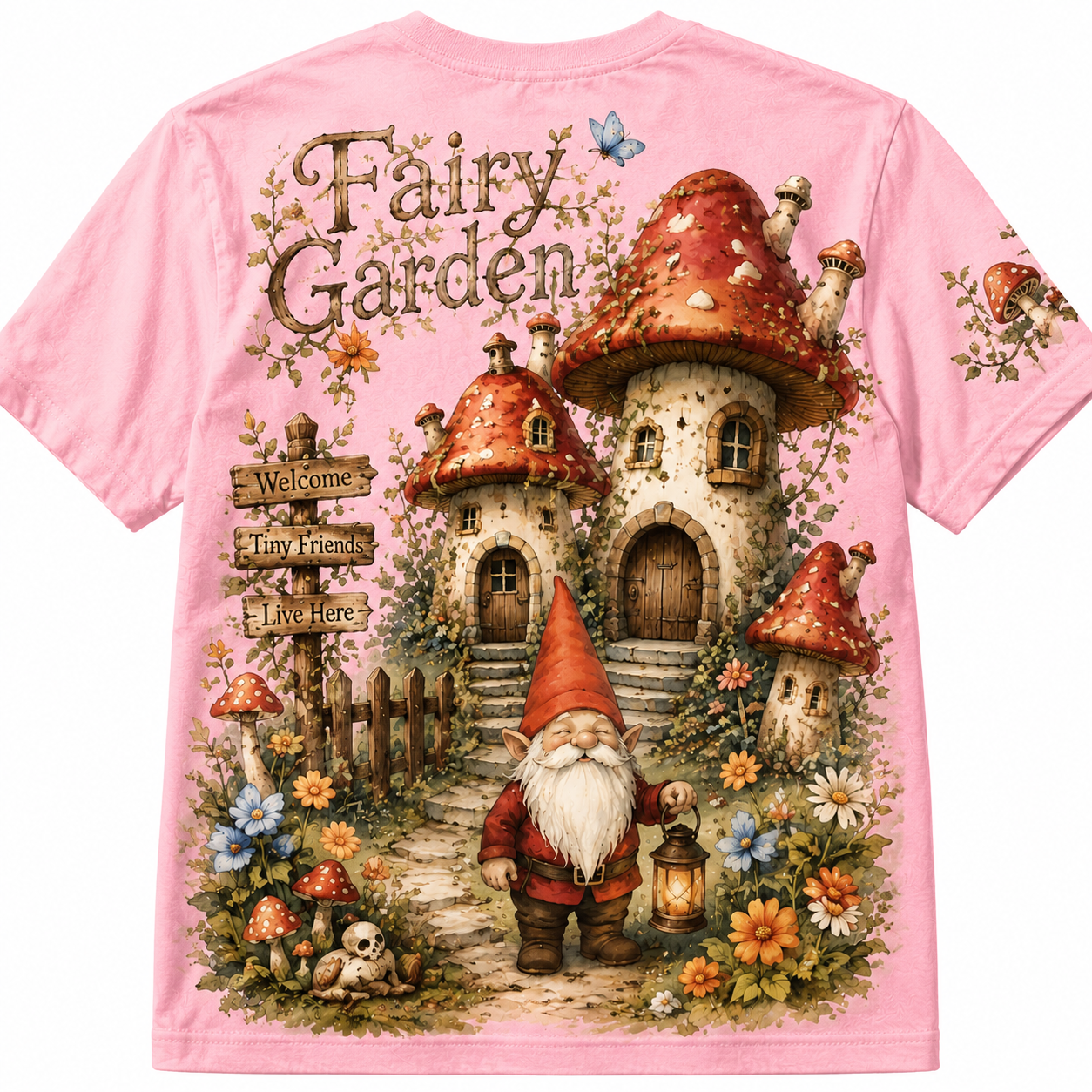 Enchanted Mushroom Garden Tee