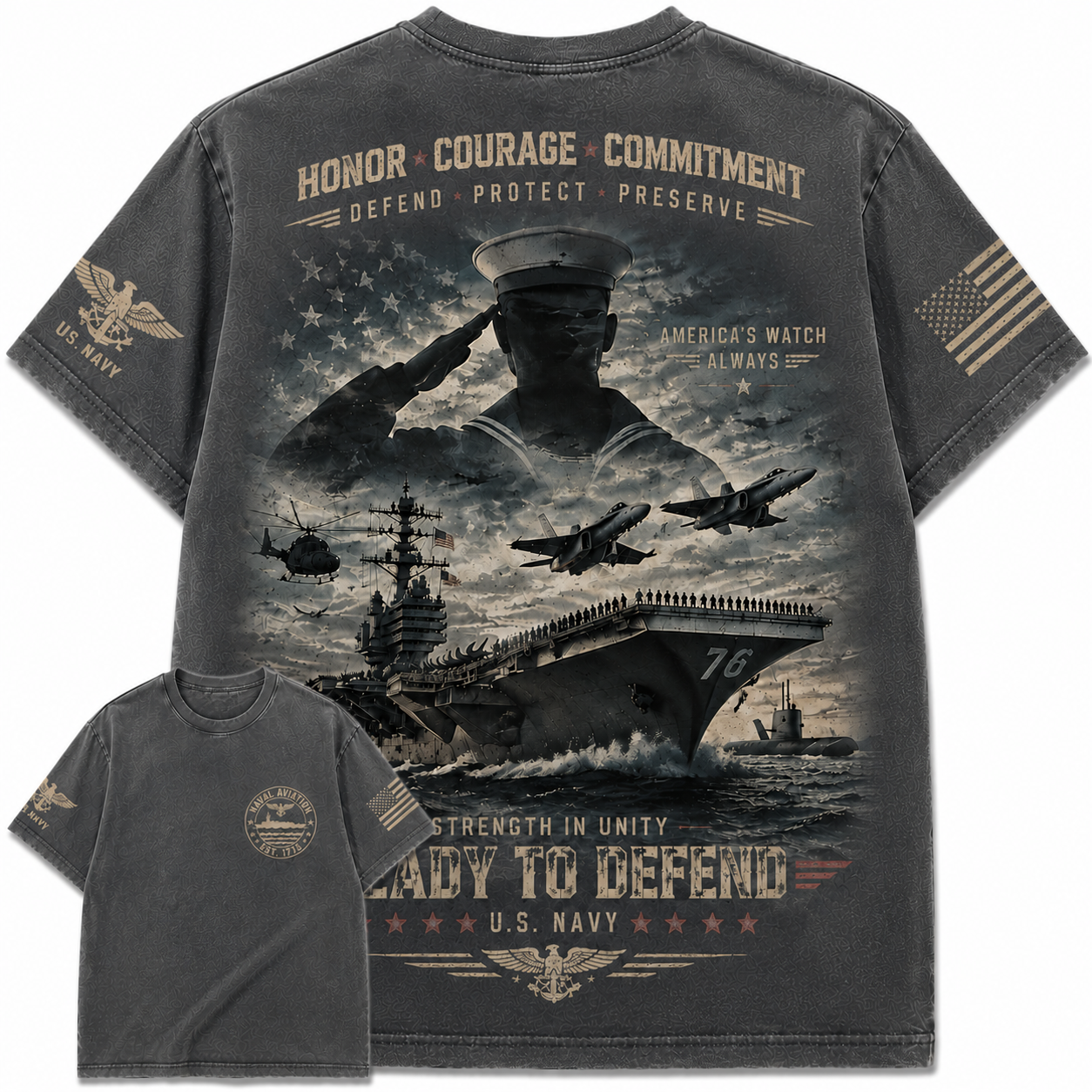 American Navy Heritage Tee
