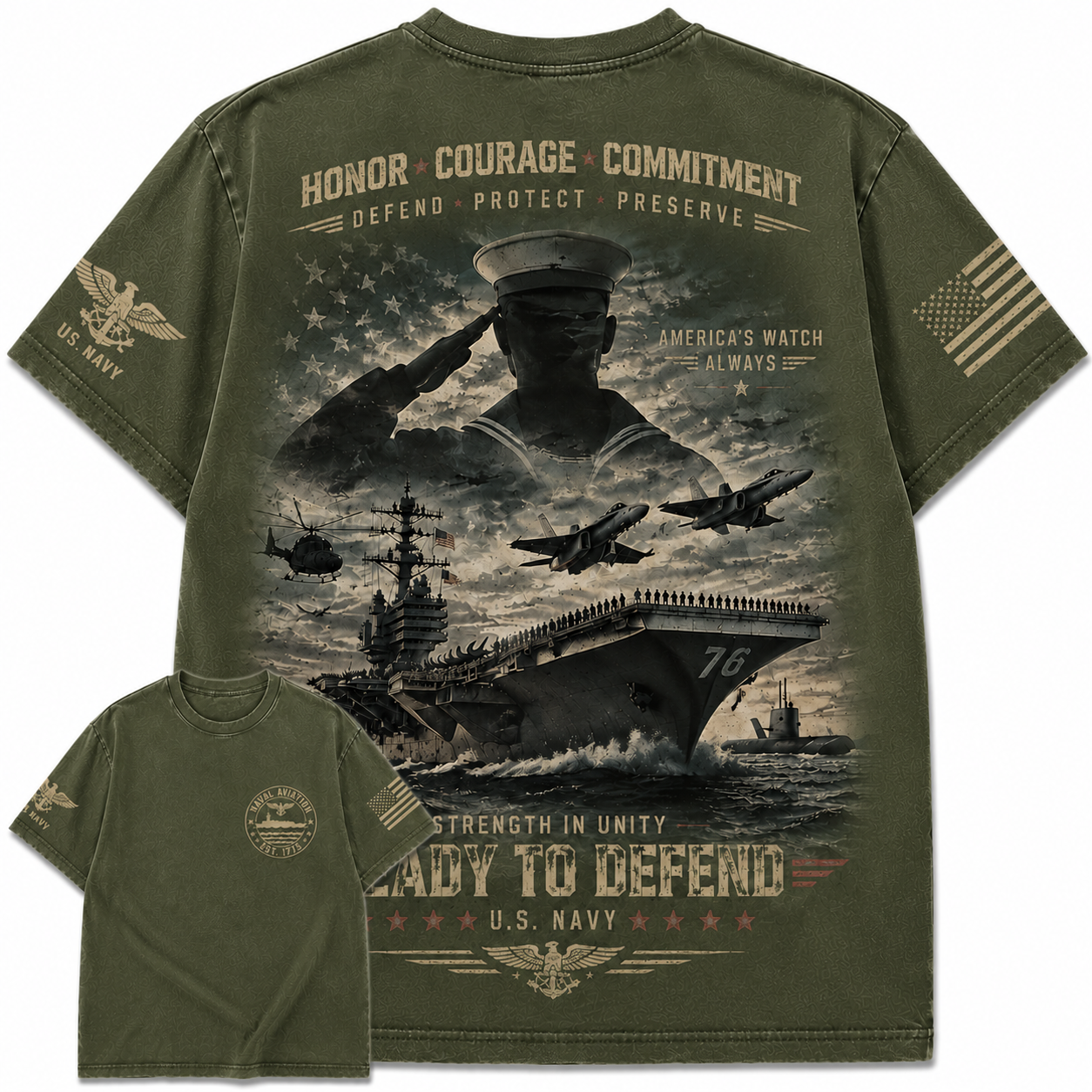 American Navy Heritage Tee