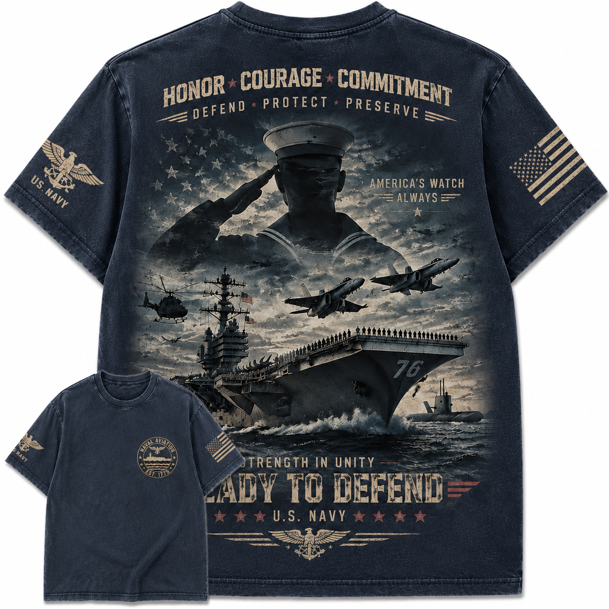 American Navy Heritage Tee